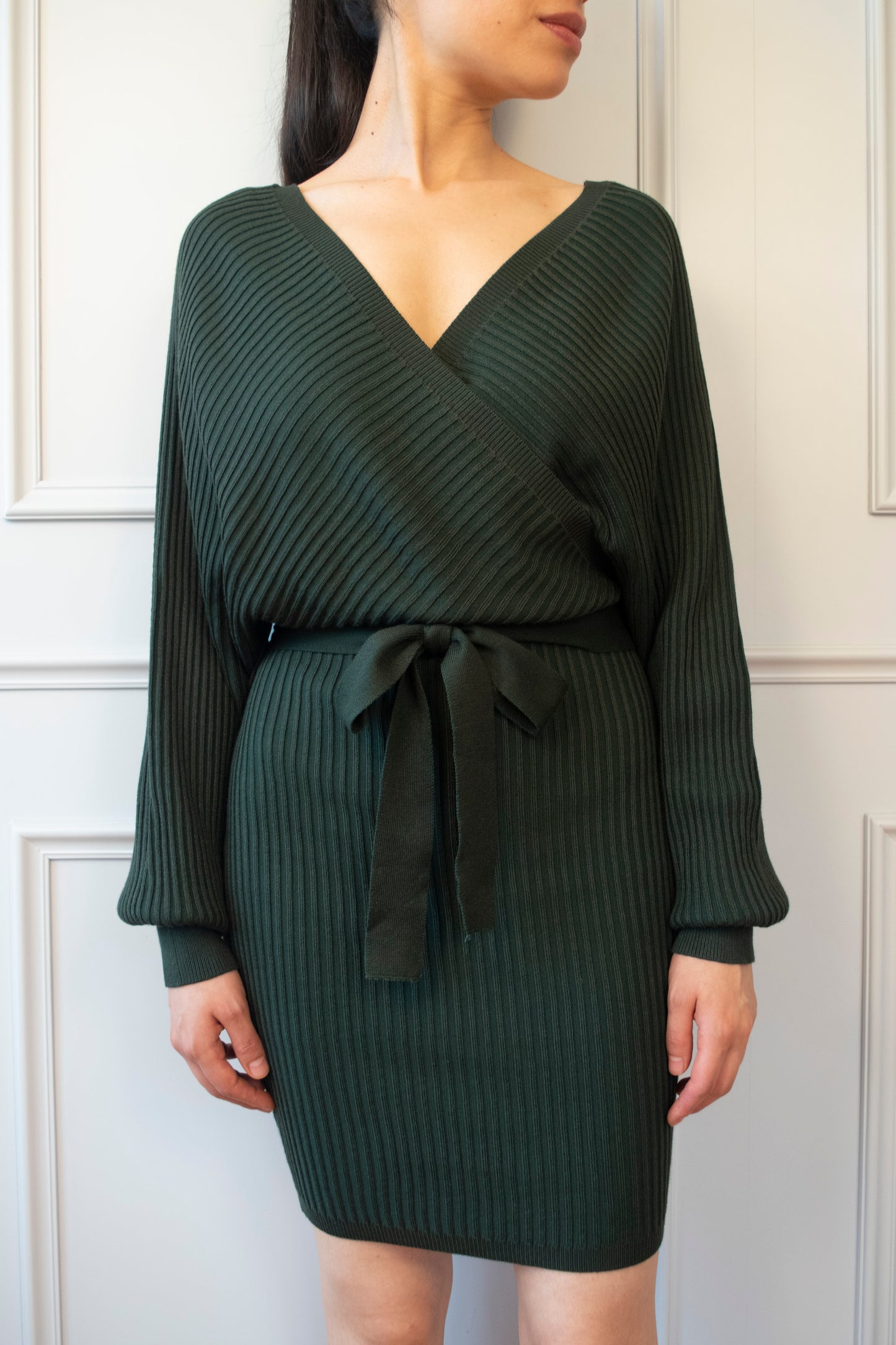 VESTIDO CRUZADO PUNTO