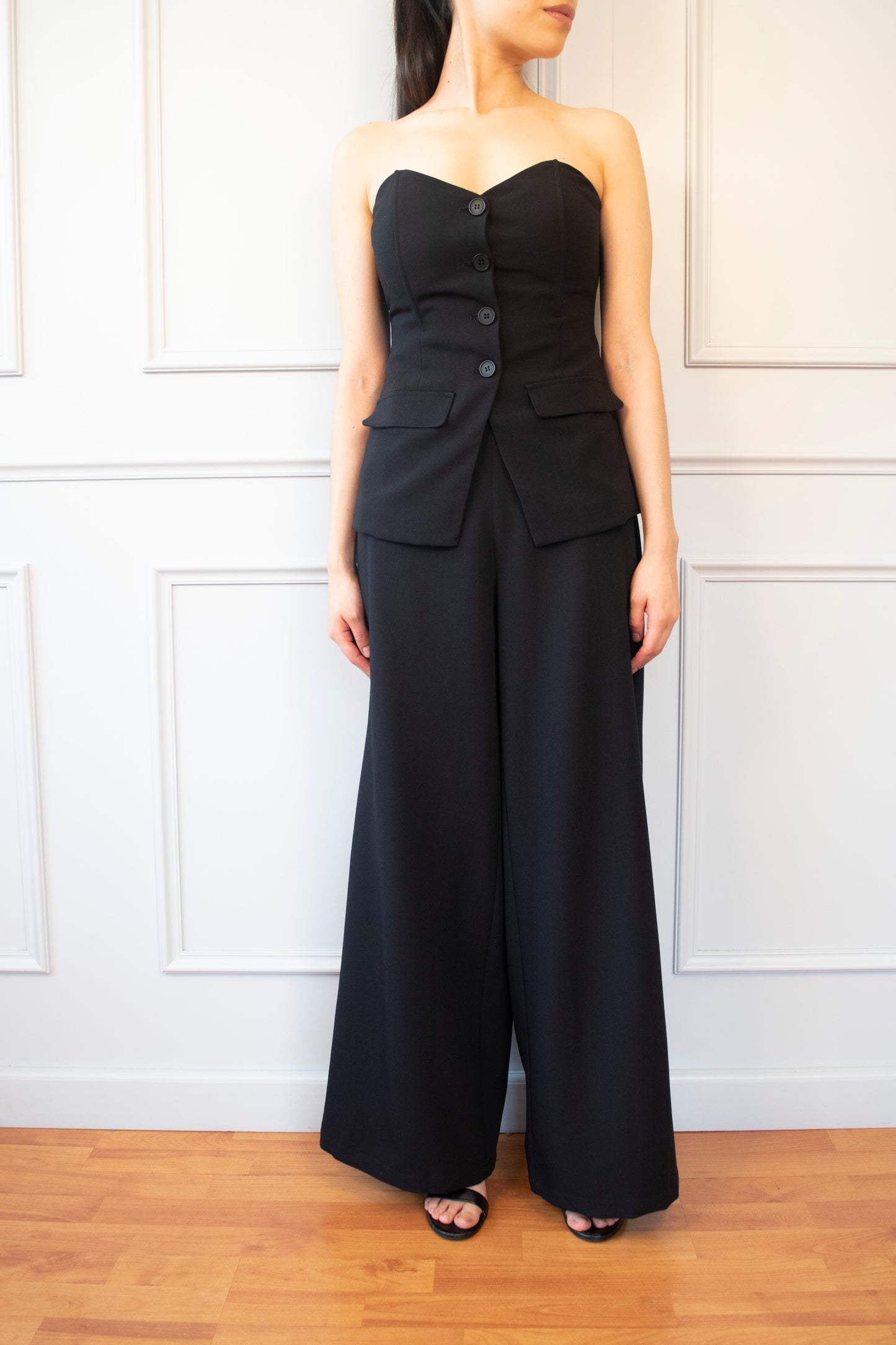 TRAJE PREMIUM BUSTIER-PANTALON PALAZZO
