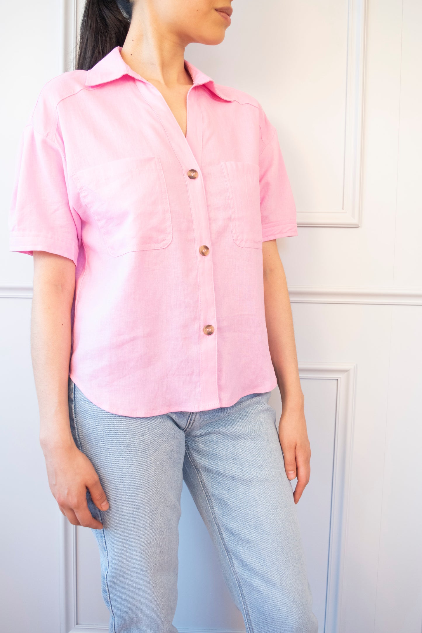 CAMISA LINO BOTONES