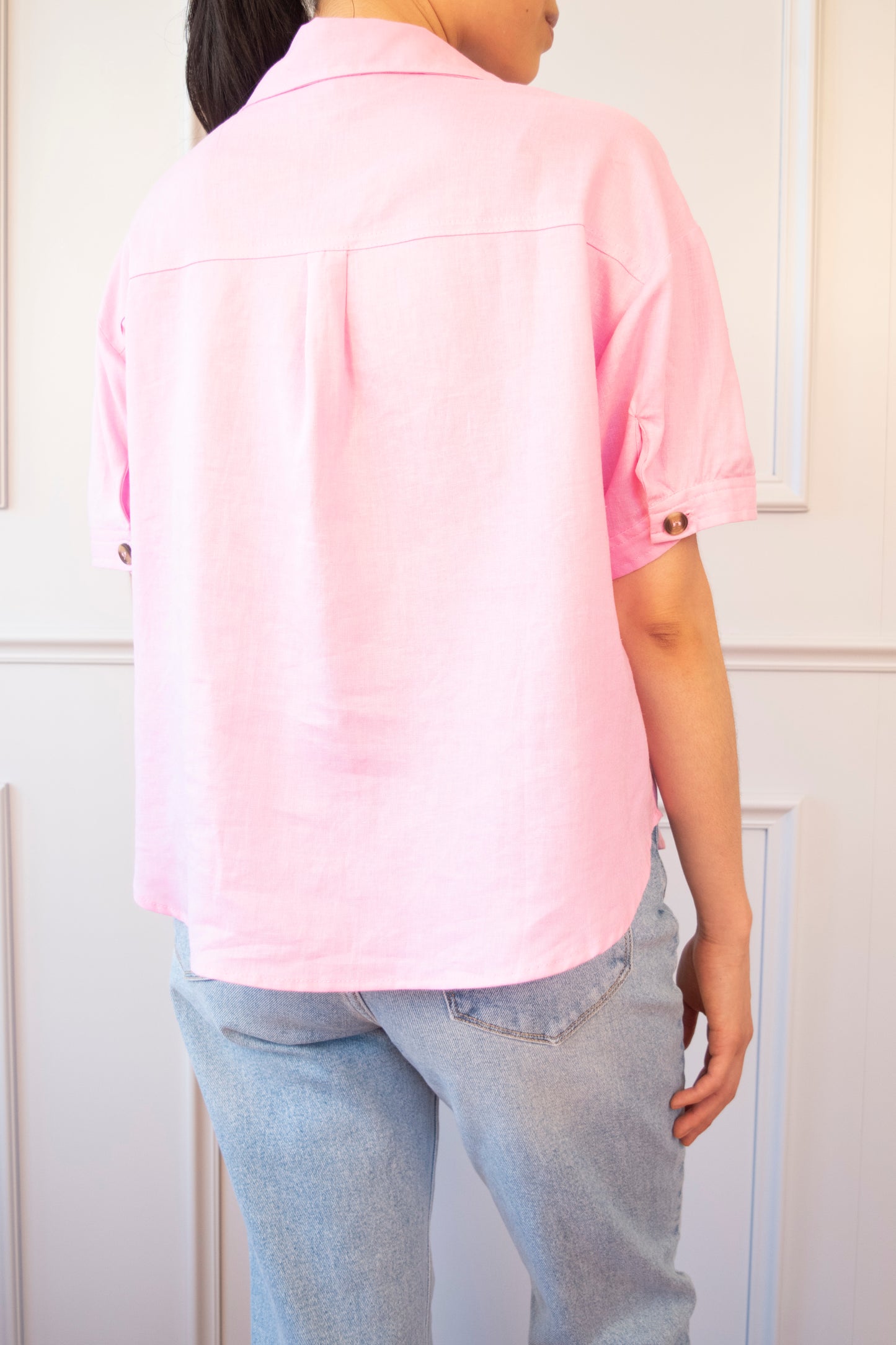 CAMISA LINO BOTONES
