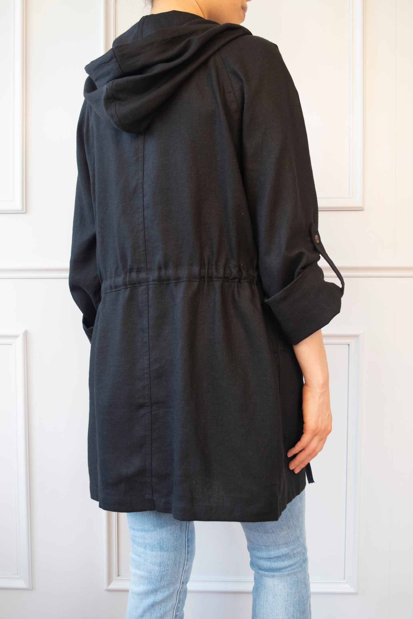 PARKA LINO MANGA ENROLLABLE