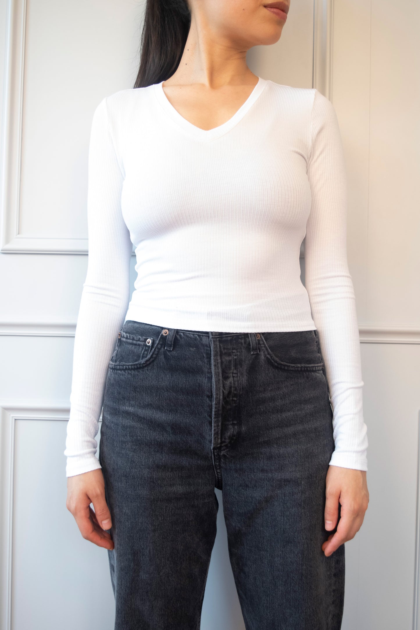 CAMISETA RIB CORTA