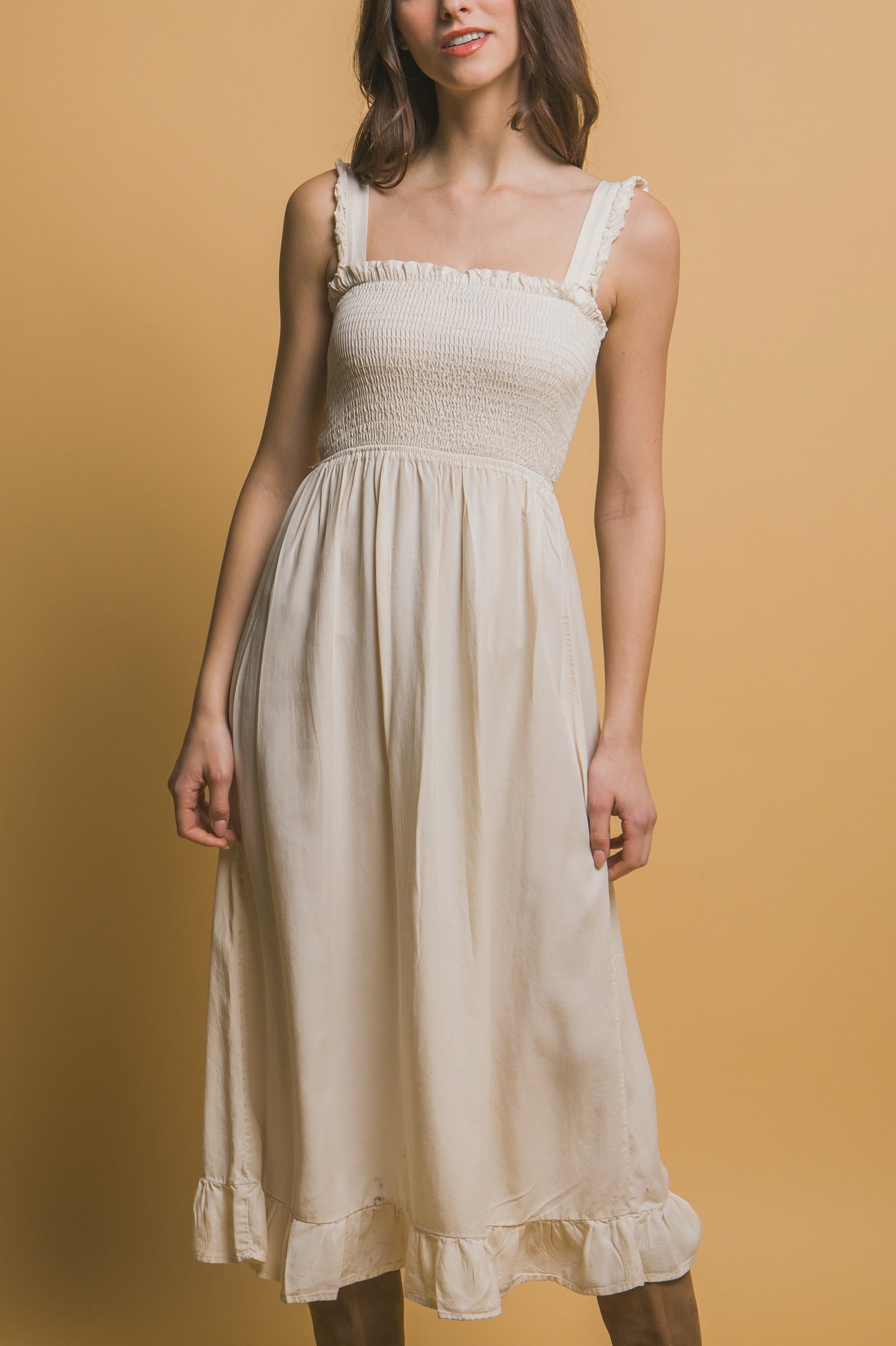 VESTIDO MIDI 100% TENCEL