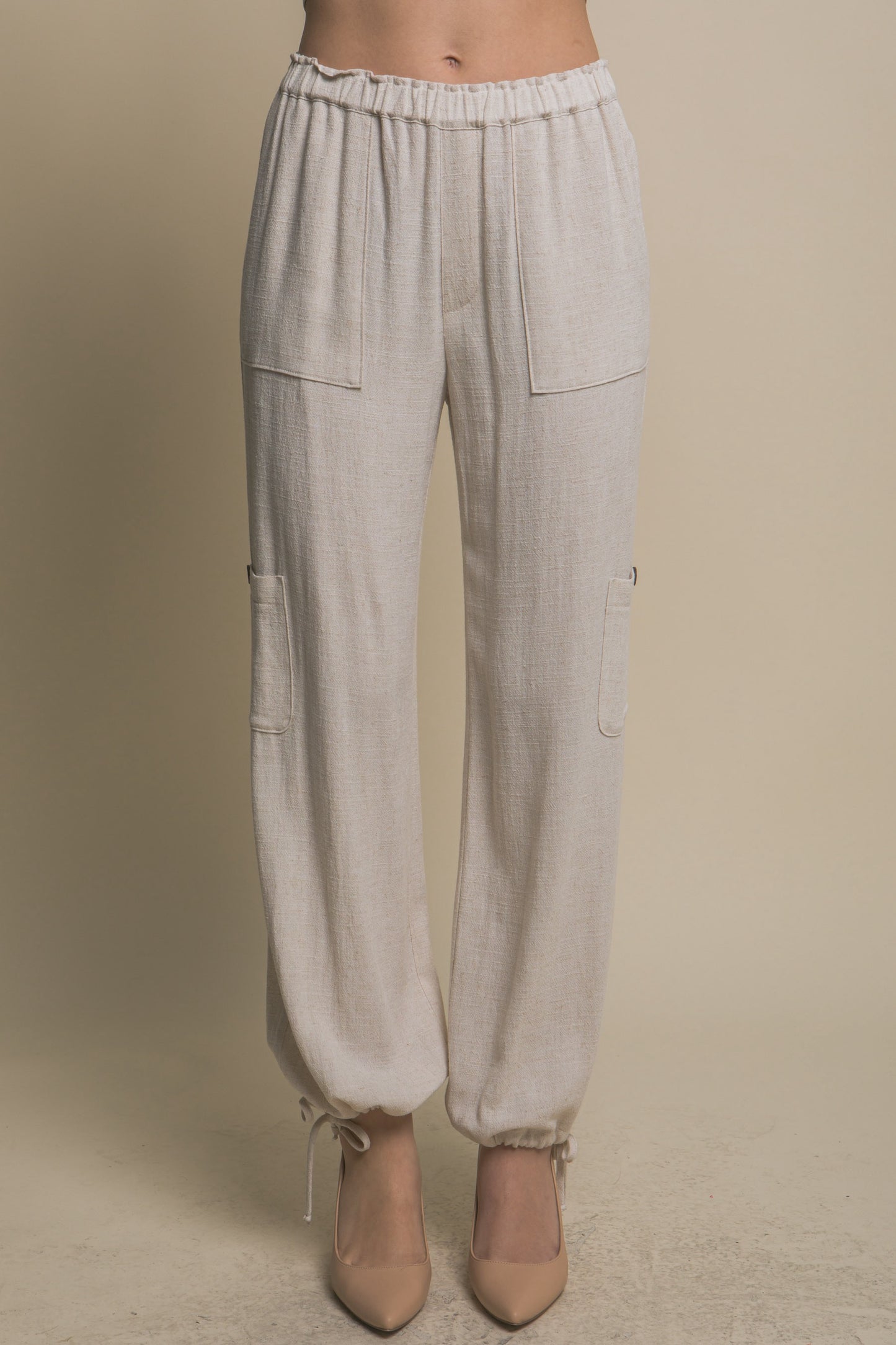 PANTALON LINO TEXTURA CARGO