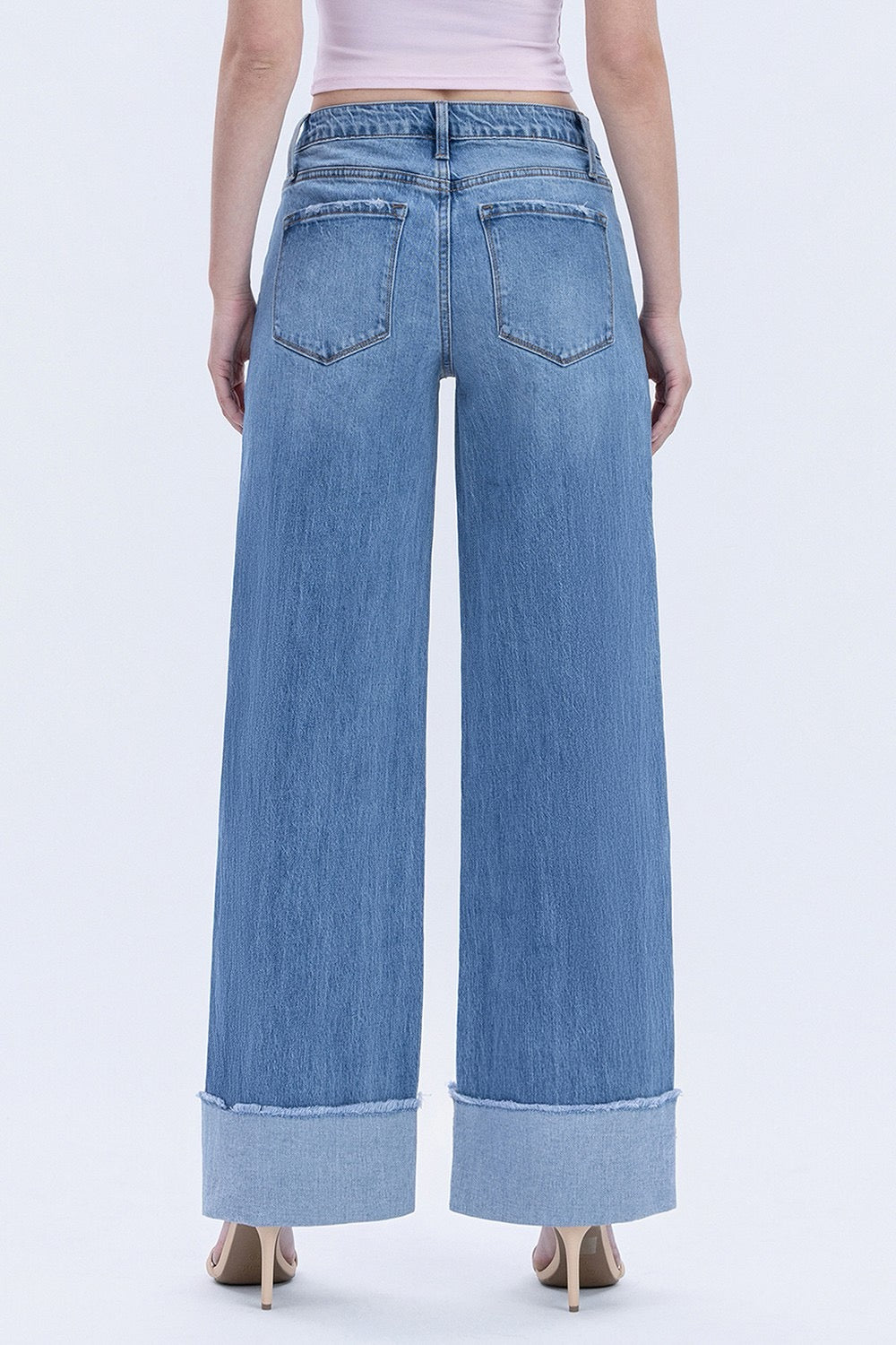 JEANS PIERNA ANCHA 31.5" MEZCLILLA PREMIUM