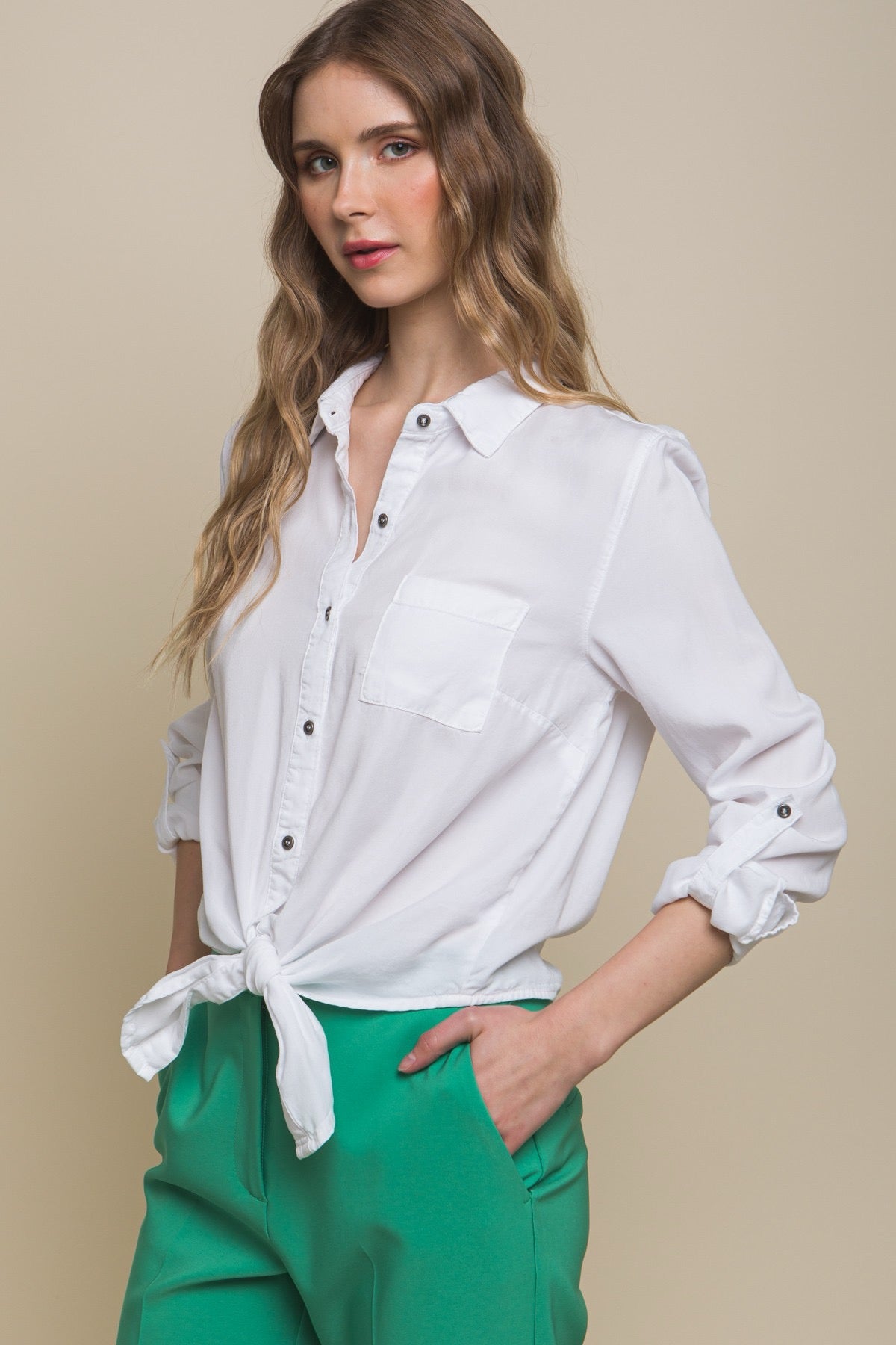 CAMISA CLASICA TENCEL