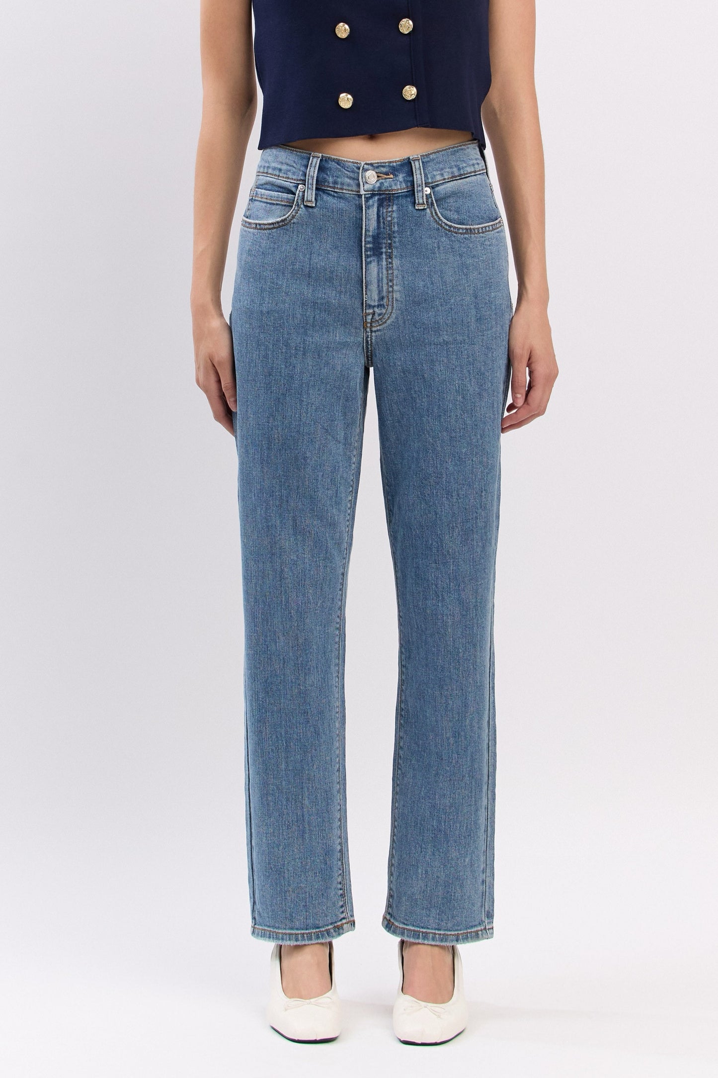 JEANS PIERNA RECTA 28" MEZCLILLA PREMIUM