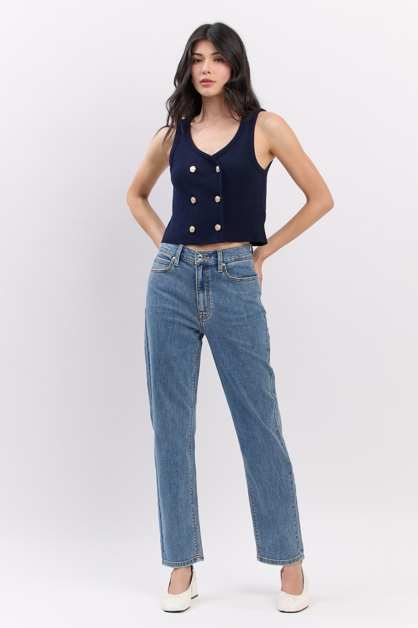 JEANS PIERNA RECTA 28" MEZCLILLA PREMIUM