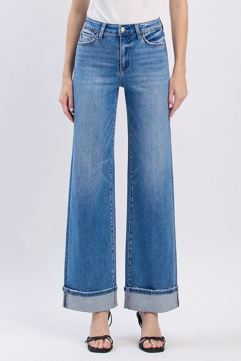 JEANS PIERNA ANCHA 31" MEZCLILLA PREMIUM