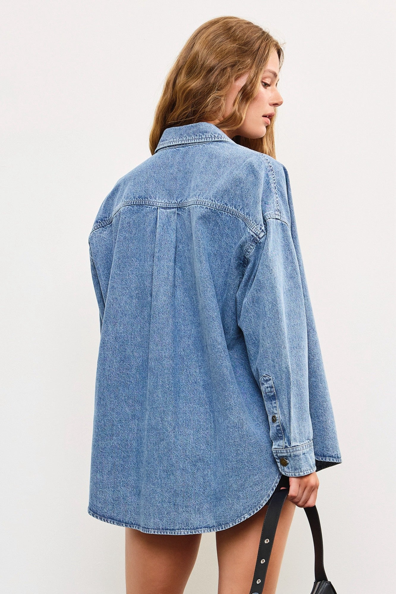 CAMISA PREMIUM OVERSIZE MEZCLILLA