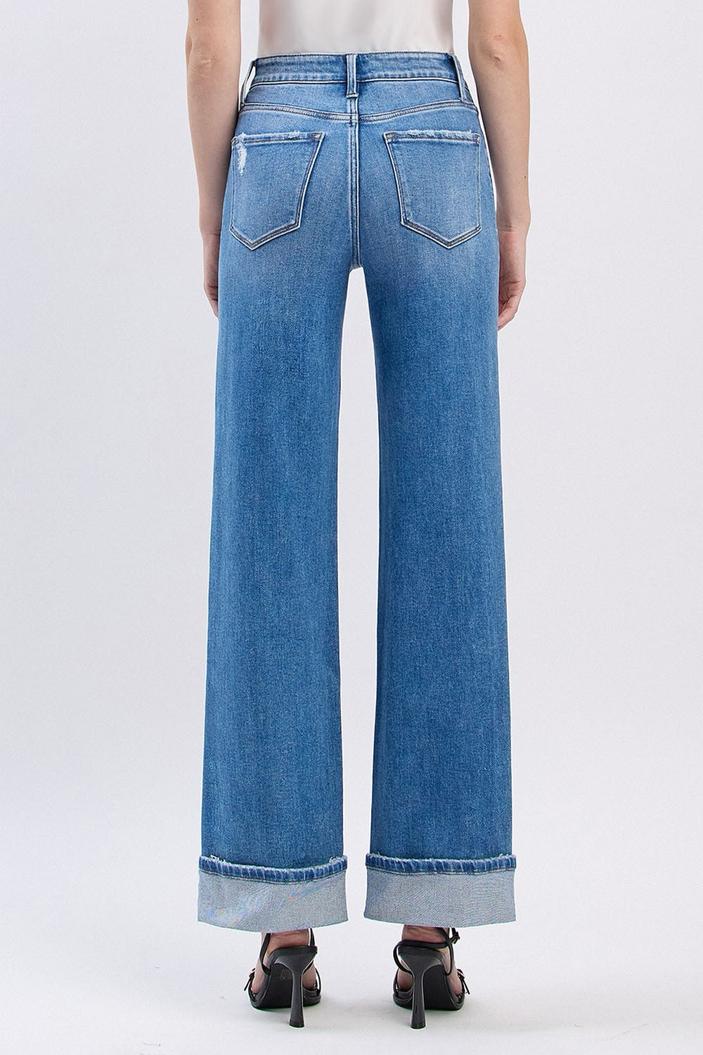 JEANS PIERNA ANCHA 31" MEZCLILLA PREMIUM