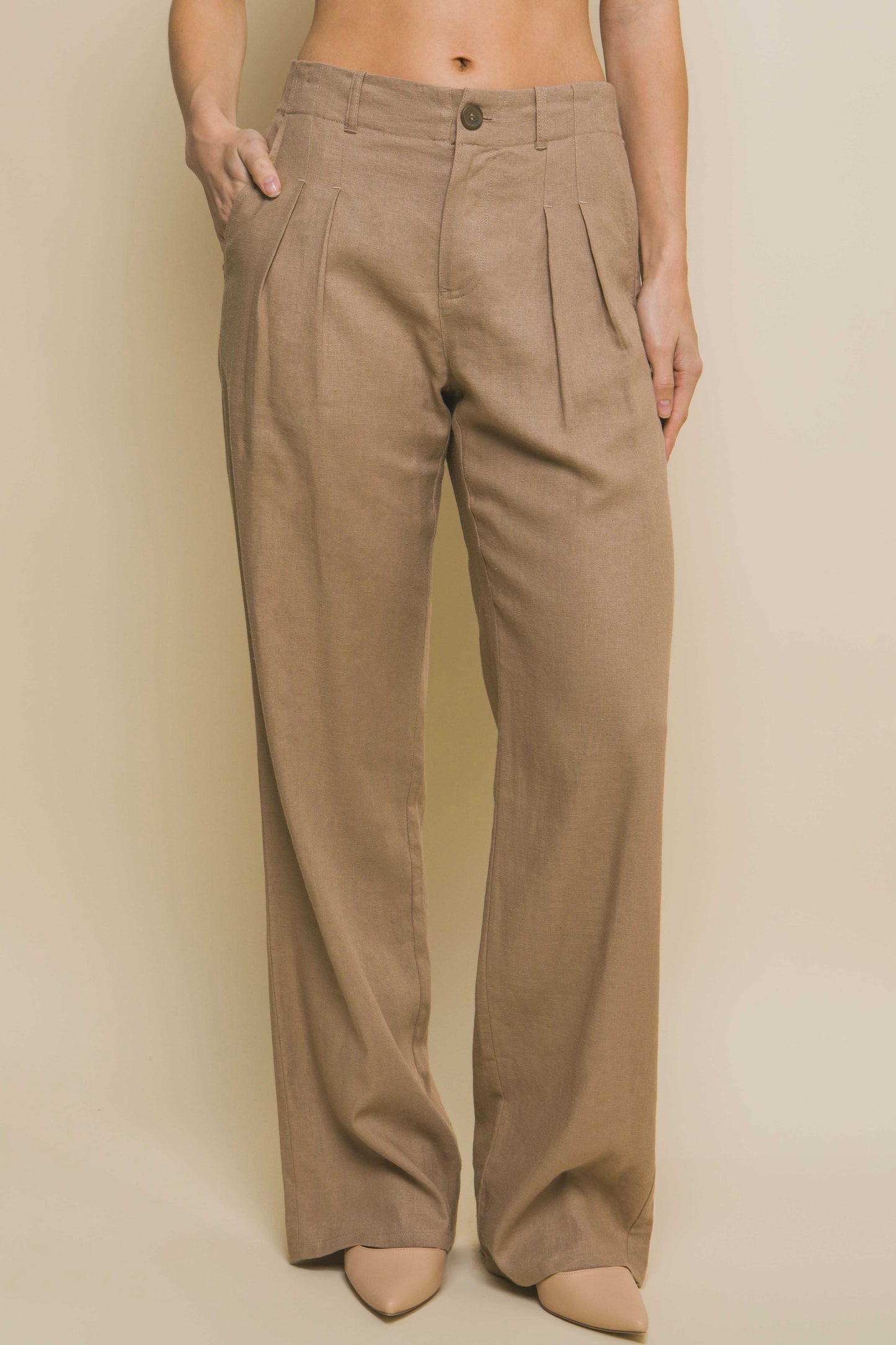 PANTALON RECTO LINO VISCOSA