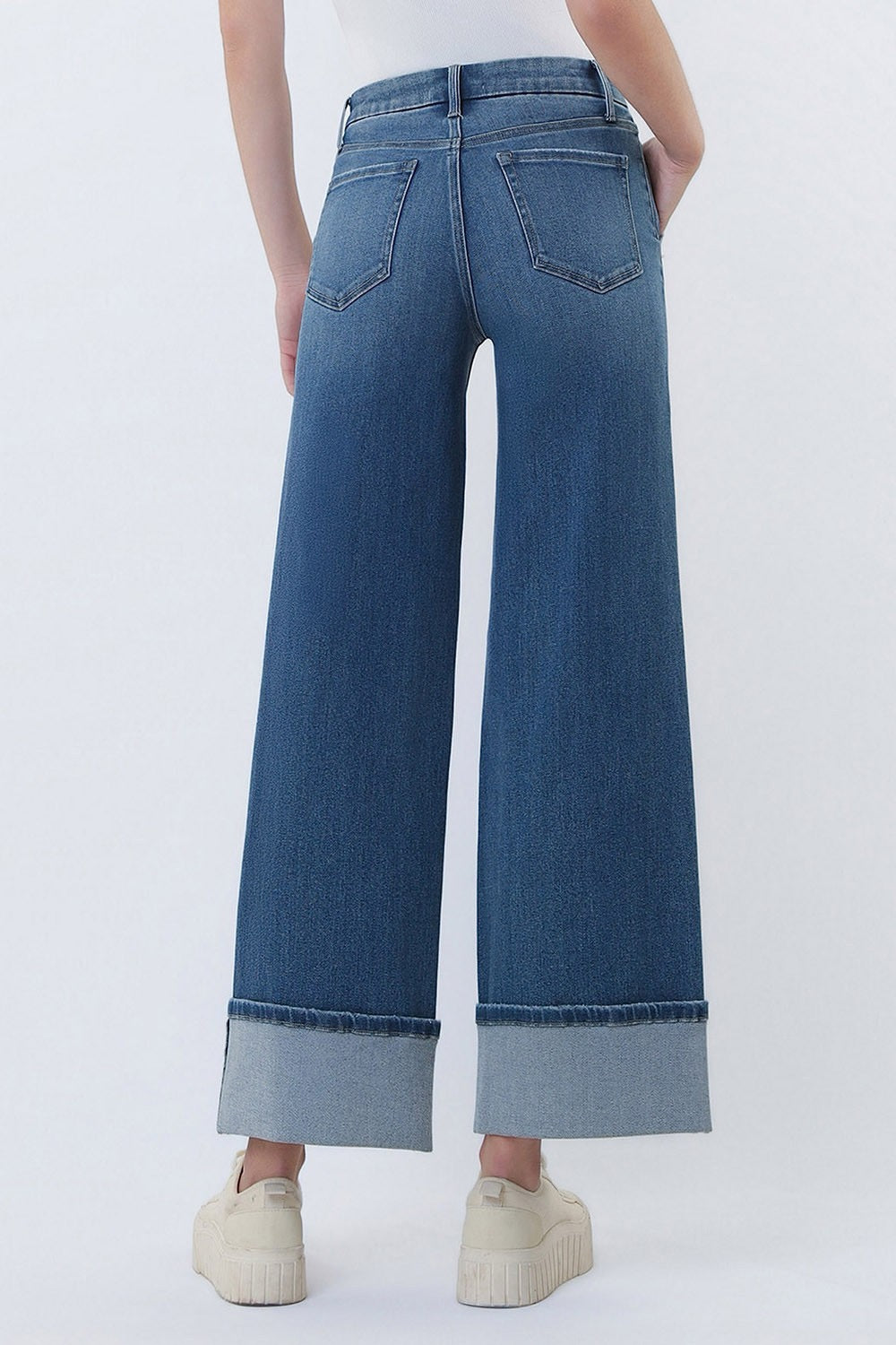 JEANS PIERNA ANCHA 28" MEZCLILLA PREMIUM