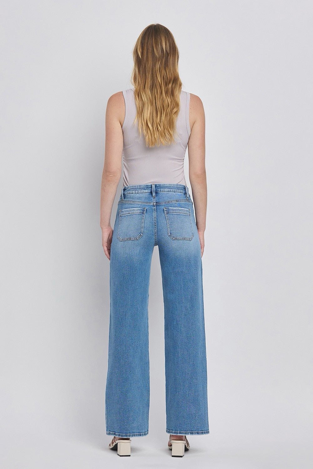 JEANS PIERNA ANCHA 32" MEZCLILLA PREMIUM