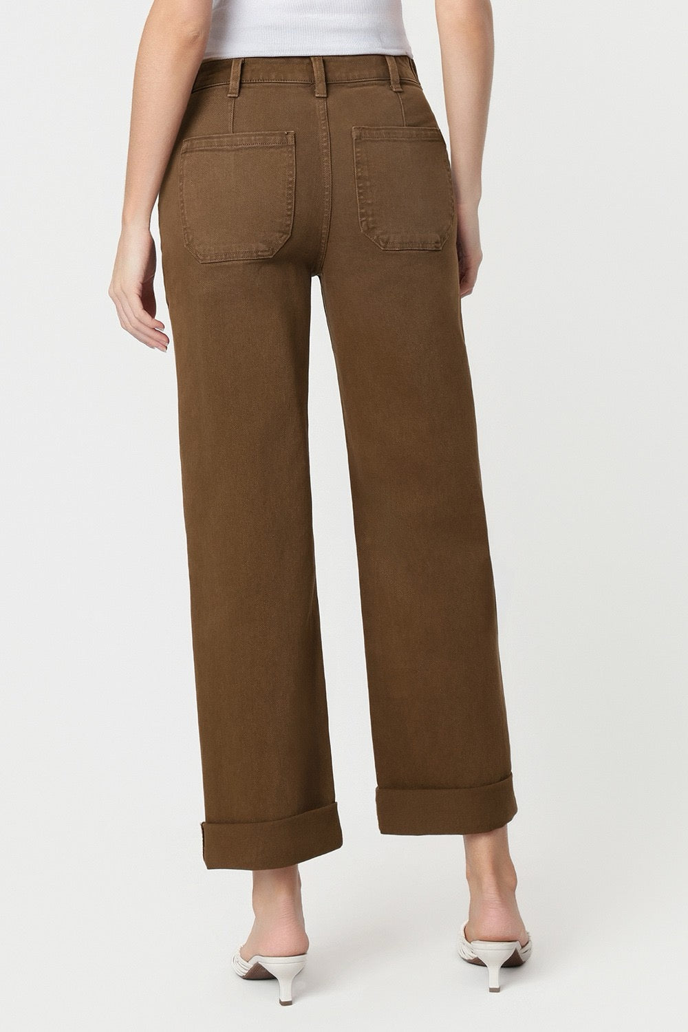 DISPONIBLE 14 DE SEPTIEMBRE JEANS PIERNA ANCHA SLIM 27" MEZCLILLA PREMIUM