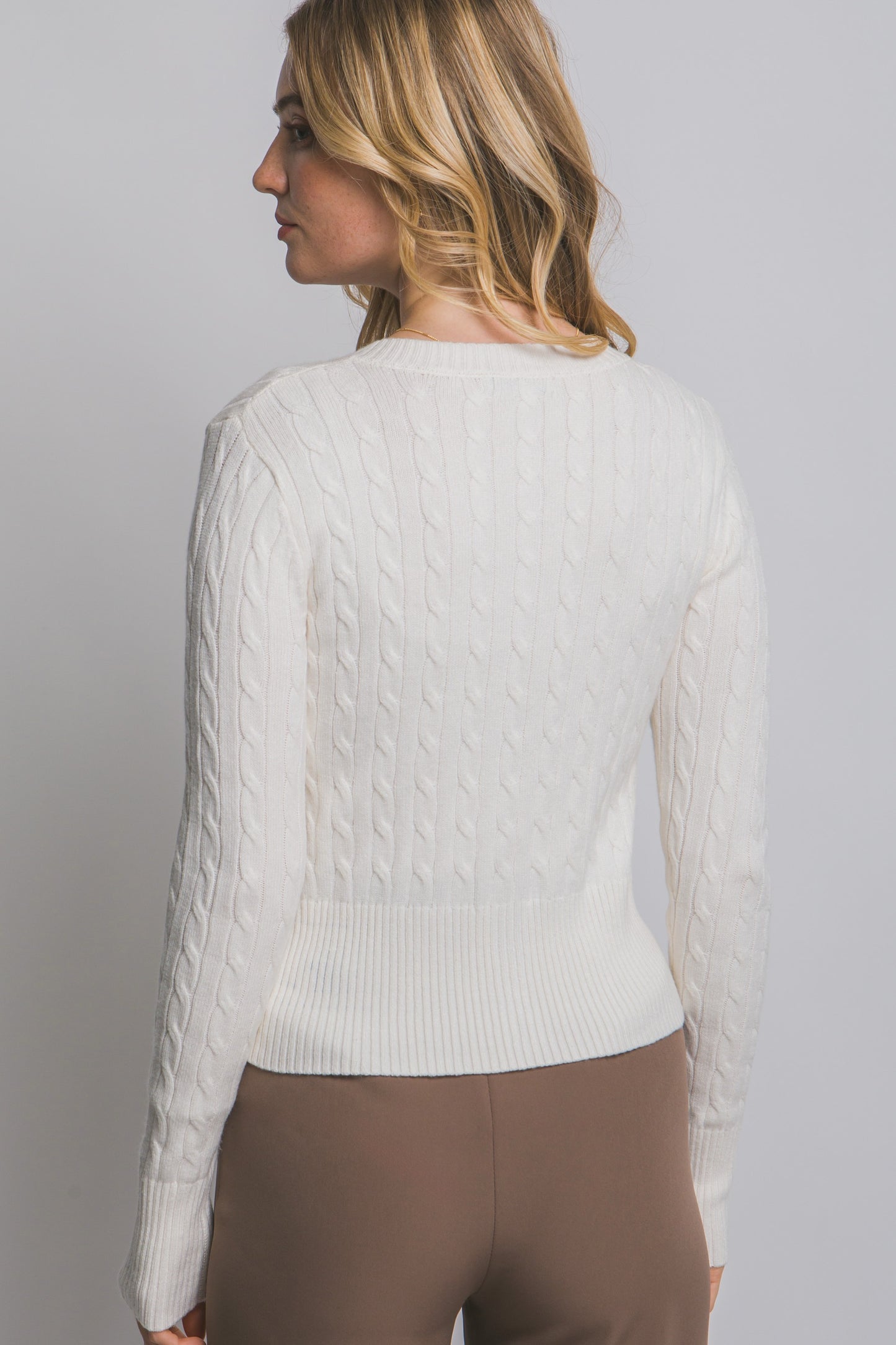 CARDIGAN FIBRA NATURAL TEXTURA