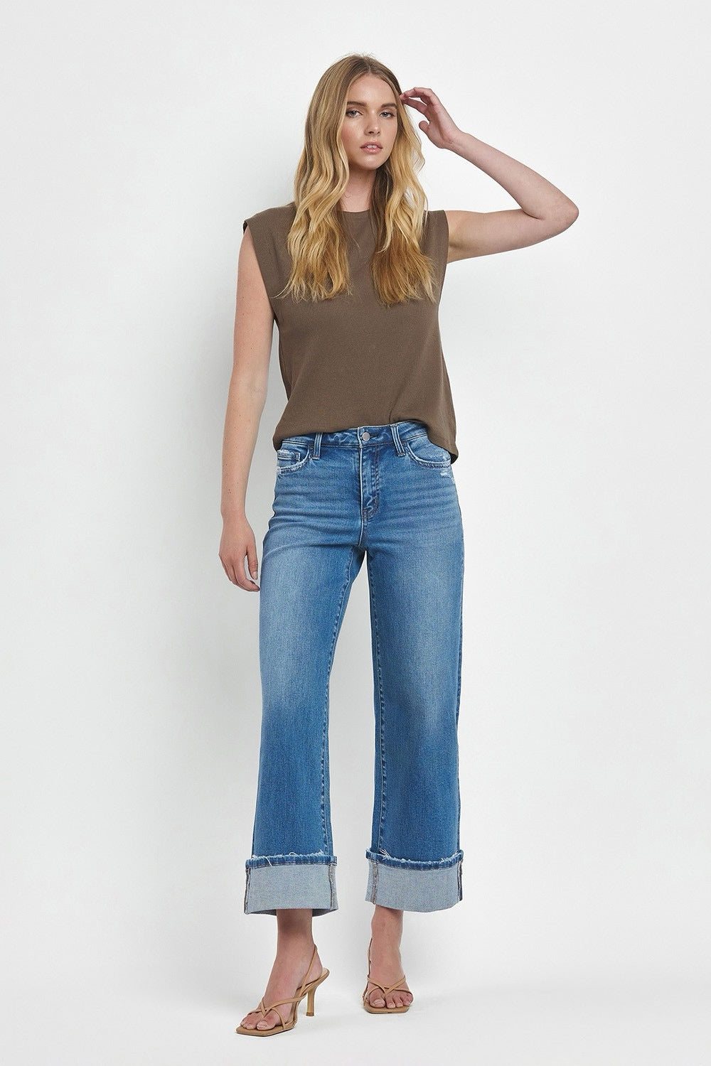 JEANS PIERNA ANCHA 28" MEZCLILLA PREMIUM