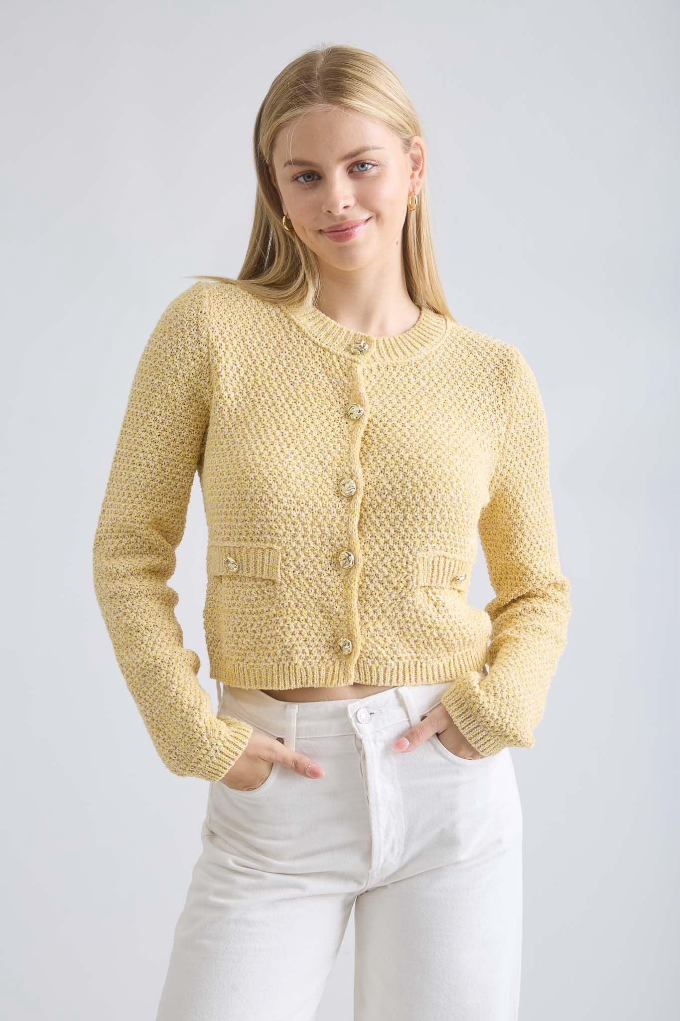 CARDIGAN TEJIDO FIBRA NATURAL