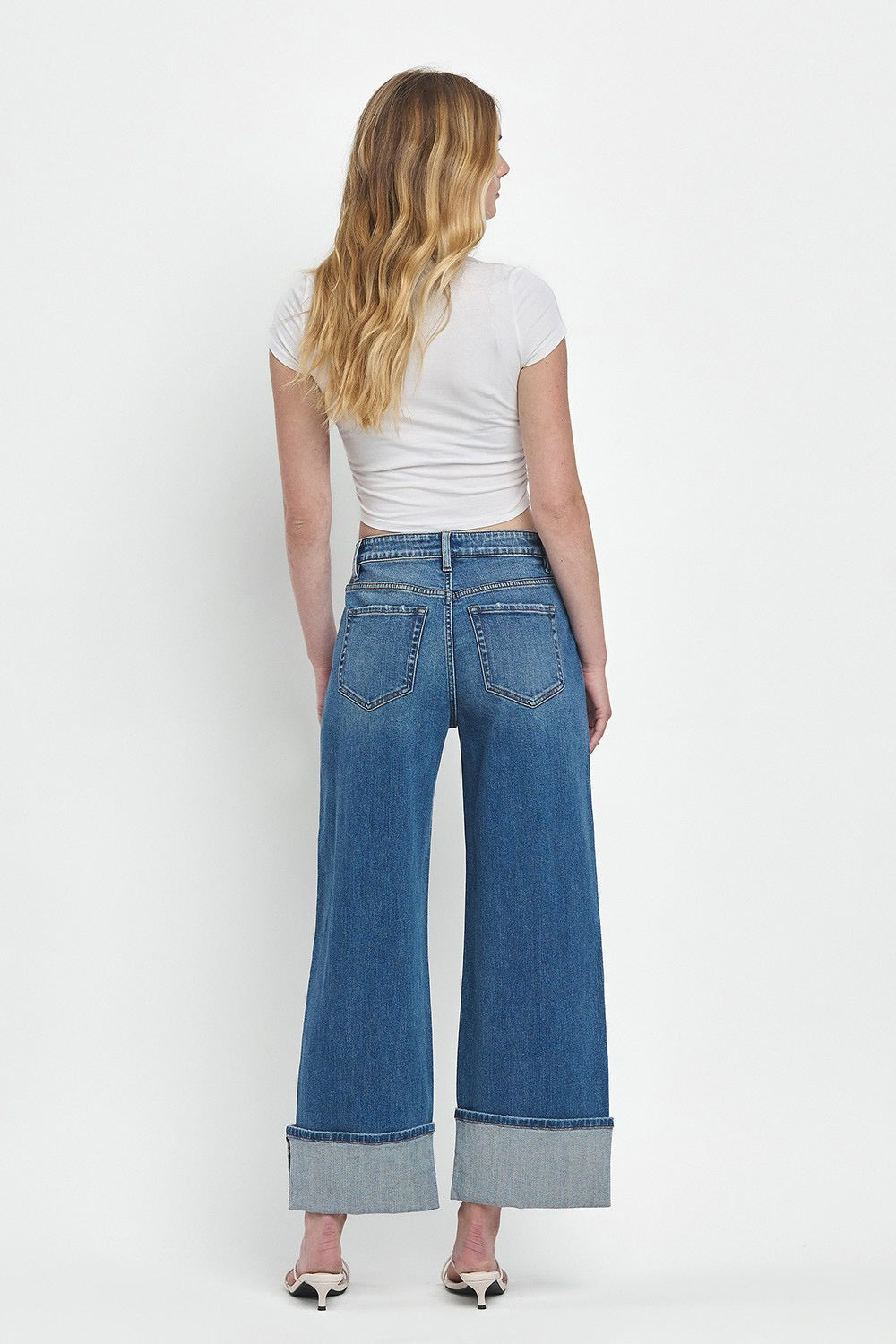 JEANS PIERNA ANCHA 28" MEZCLILLA PREMIUM