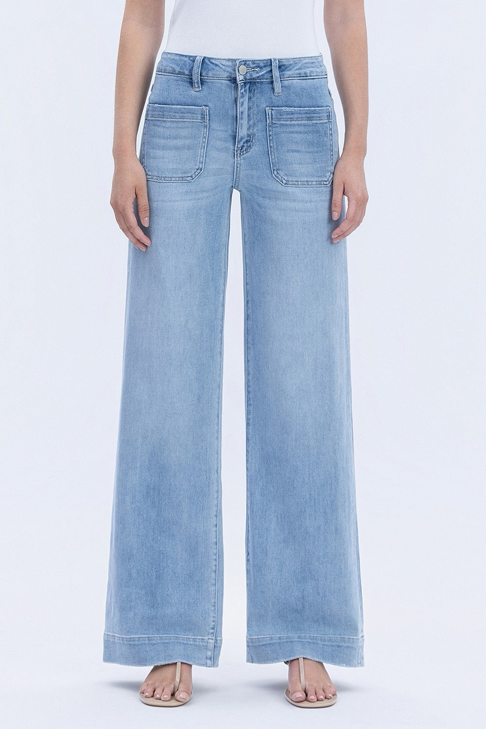 JEANS PIERNA ANCHA 32" MEZCLILLA PREMIUM