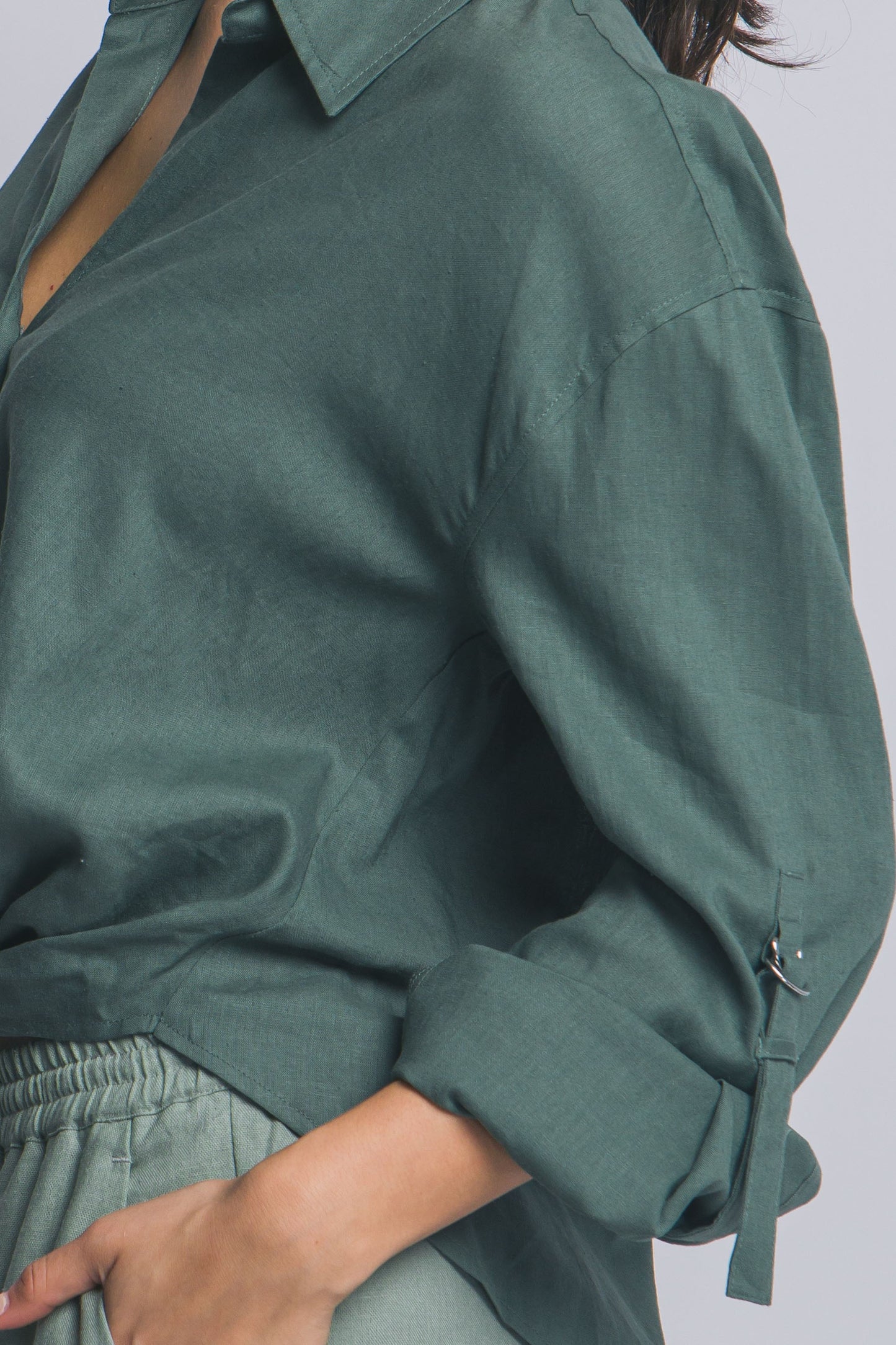 CAMISA NUDO LINO-VISCOSA