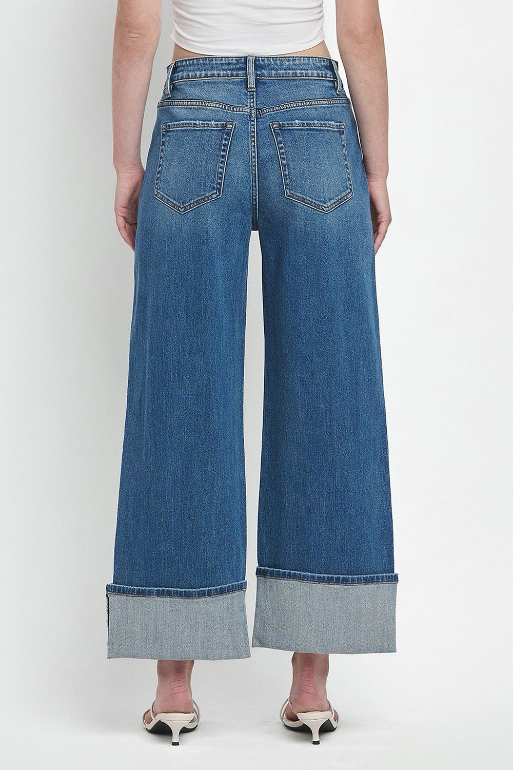 JEANS PIERNA ANCHA 28" MEZCLILLA PREMIUM