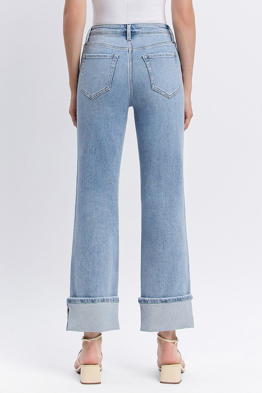 JEANS PIERNA ANCHA SLIM 28" MEZCLILLA PREMIUM