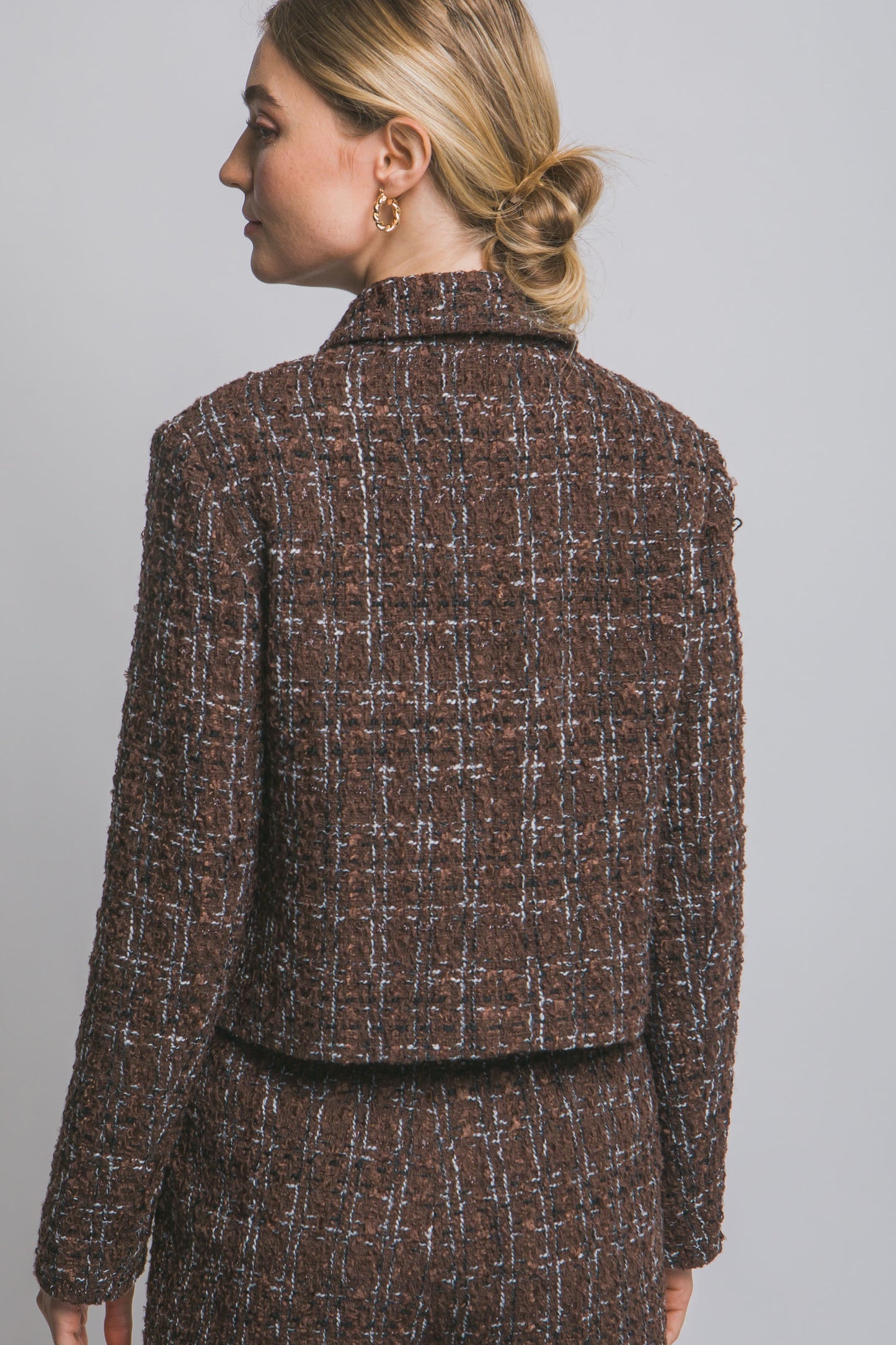BLAZER TWEED FIBRA NATURAL