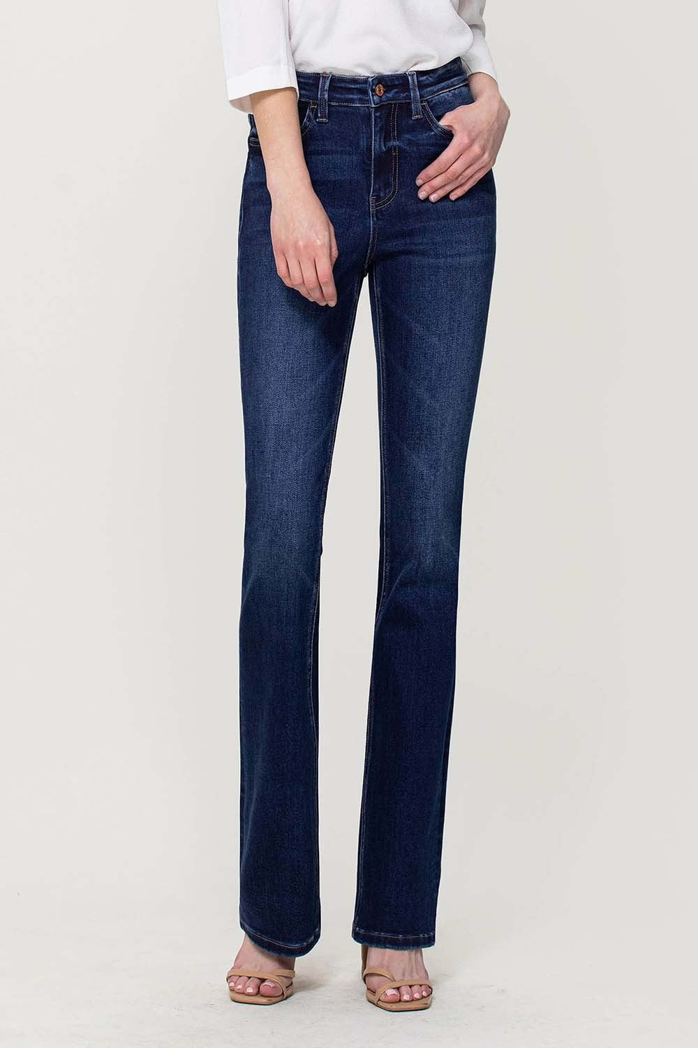 JEANS PIERNA BOOTCUT SLIM 32" MEZCLILLA PREMIUM