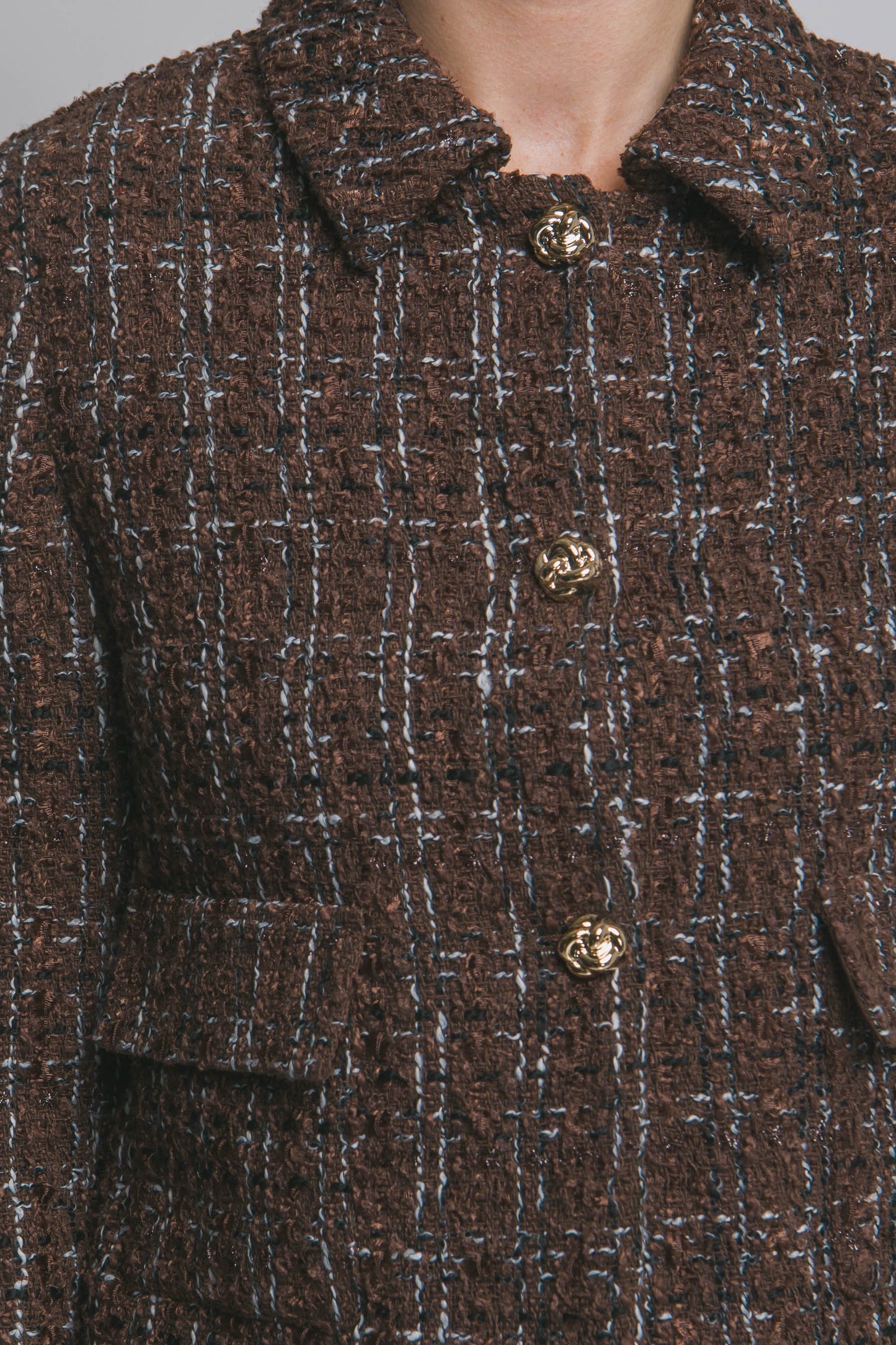 BLAZER TWEED FIBRA NATURAL