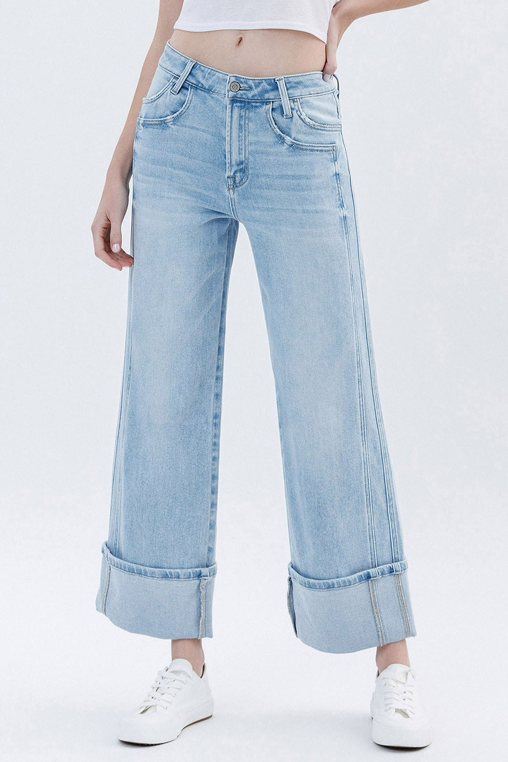 JEANS PIERNA ANCHA 27.5" MEZCLILLA PREMIUM