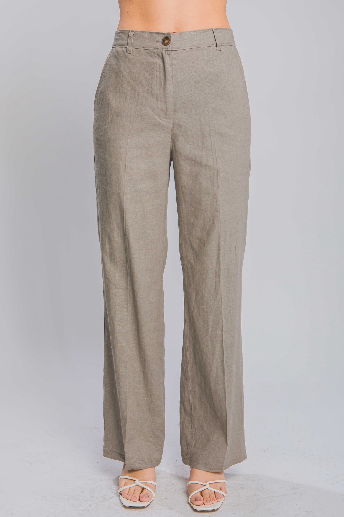PANTALON LINO TIRO ALTO RECTO