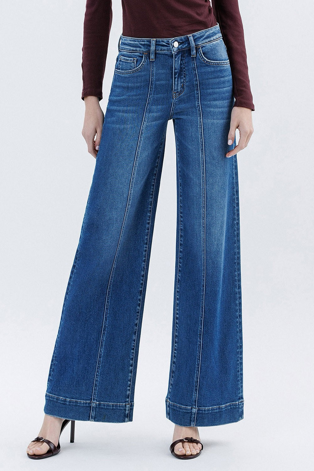 JEANS PIERNA ANCHA 33" MEZCLILLA PREMIUM