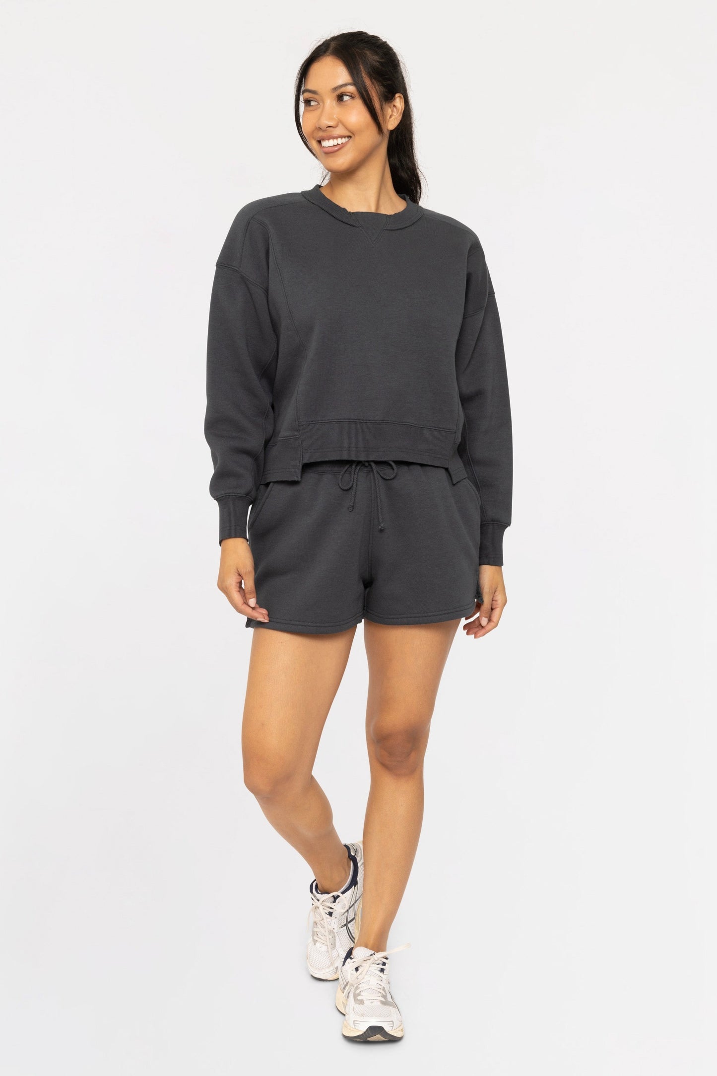 SET SUDADERA/SHORT FIBRA NATURAL