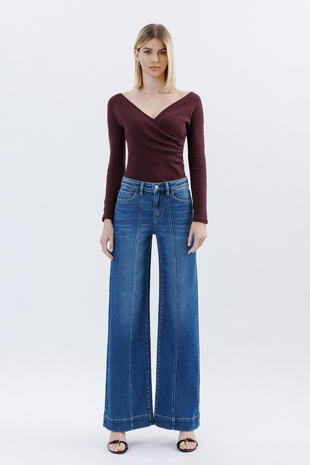 JEANS PIERNA ANCHA 33" MEZCLILLA PREMIUM