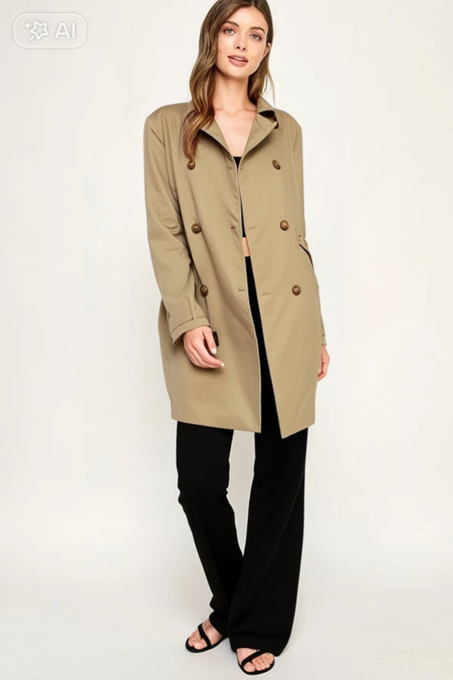 ABRIGO TRENCH FIBRA NATURAL