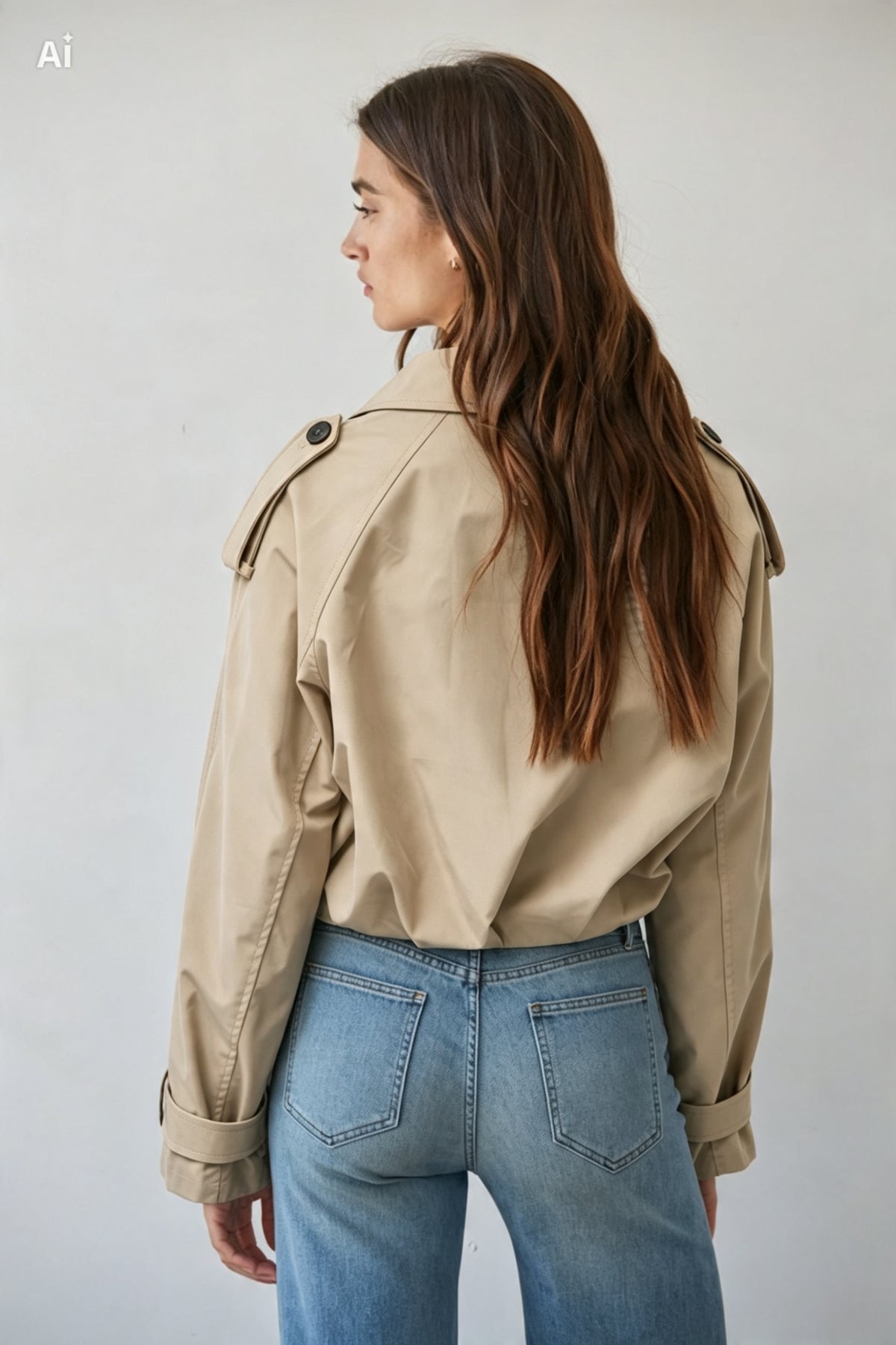 TRENCH COAT CROPPED