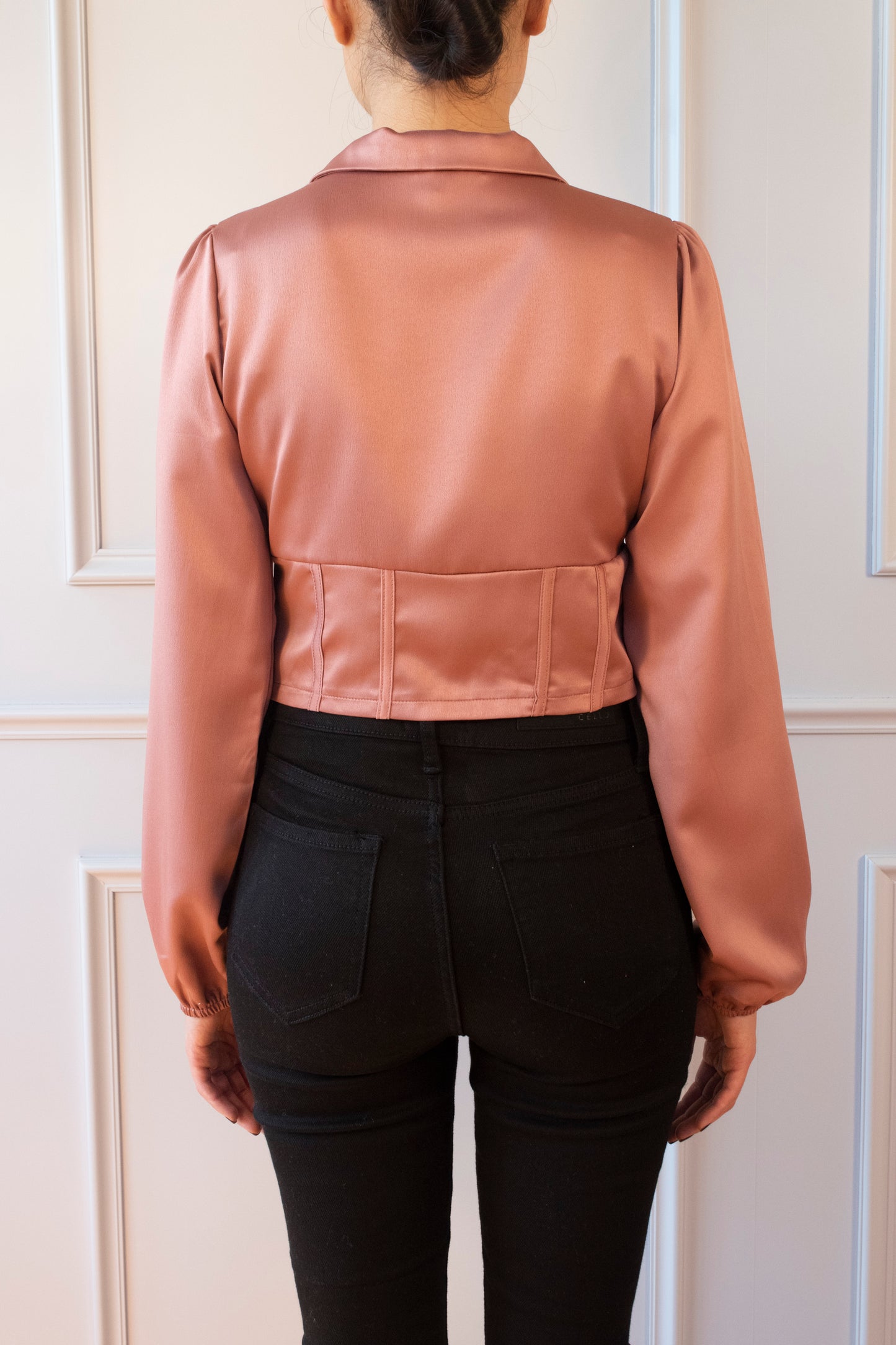 BLUSA CORSET SATINADA