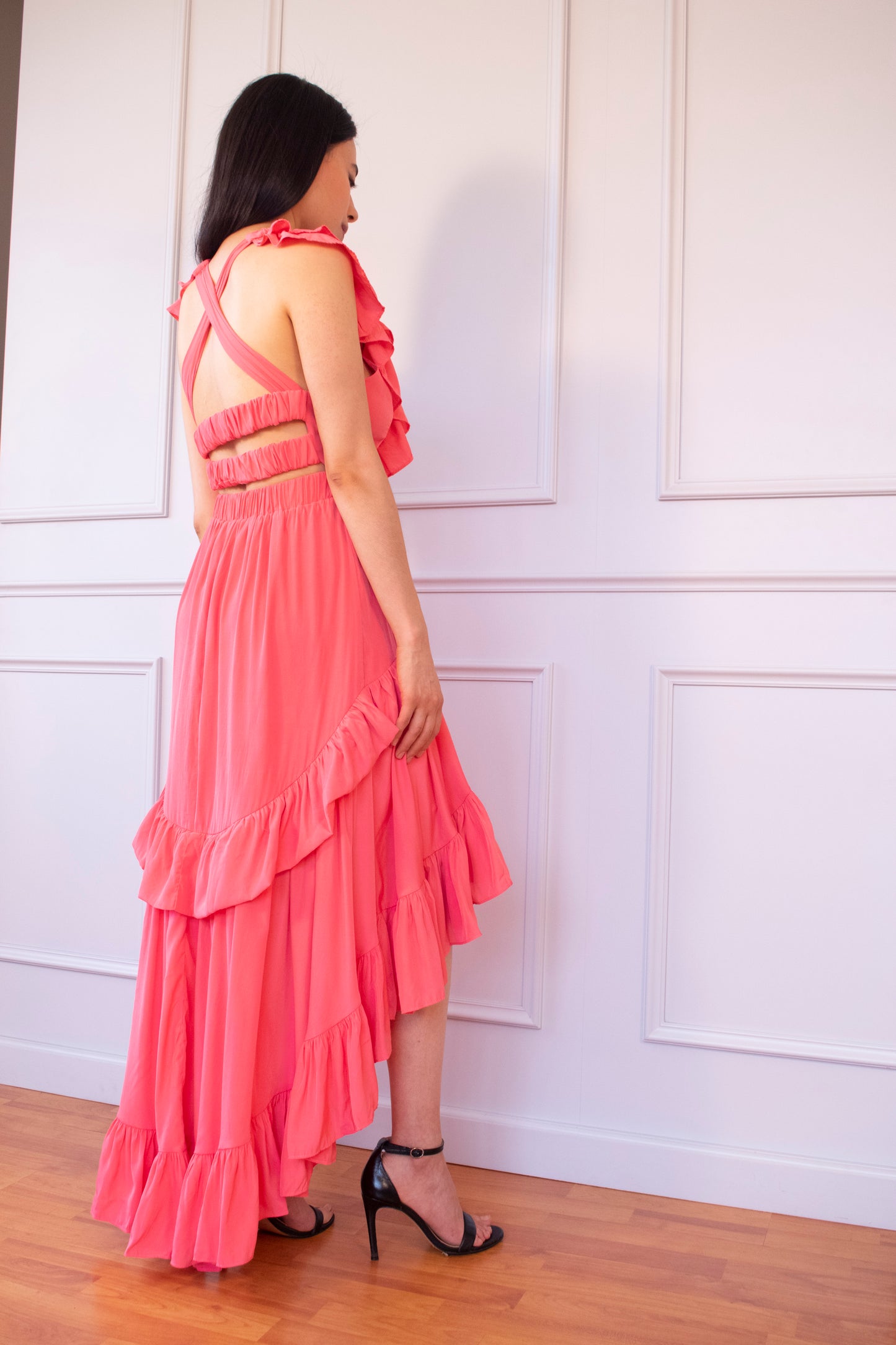 VESTIDO PREMIUM VOLANTE