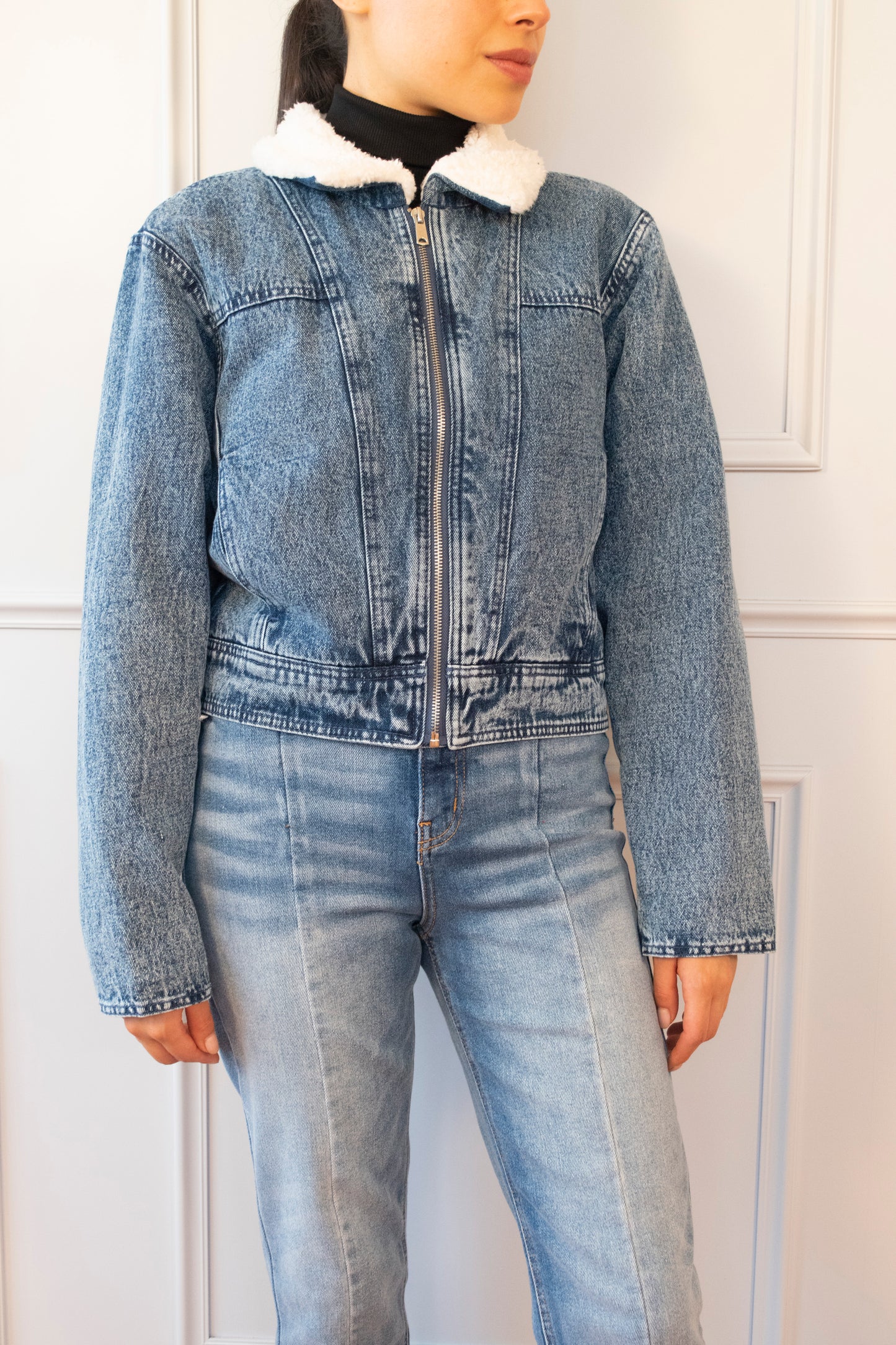 CHAMARRA DENIM BORREGUILLO