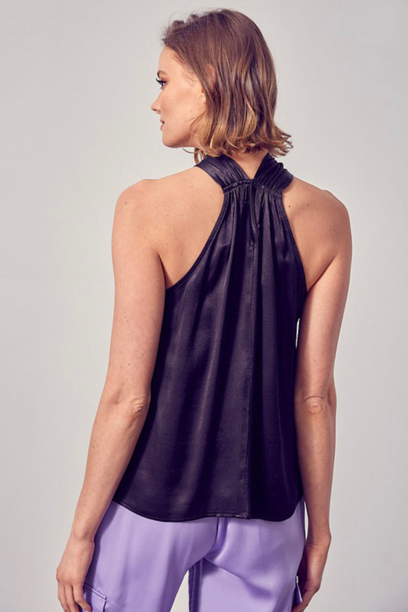 TOP EDICIÓN LIMITADA SATINADO HALTER