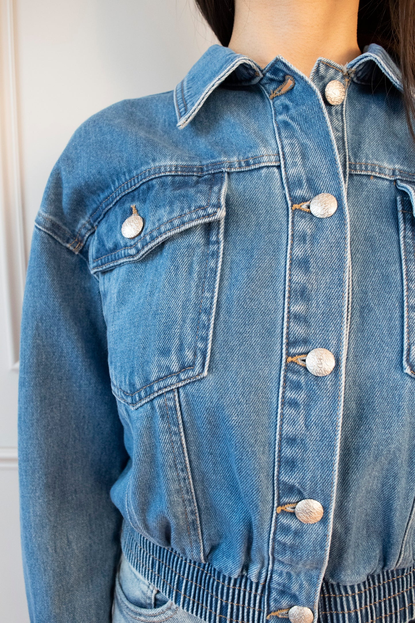 CHAMARRA BOMBER DENIM
