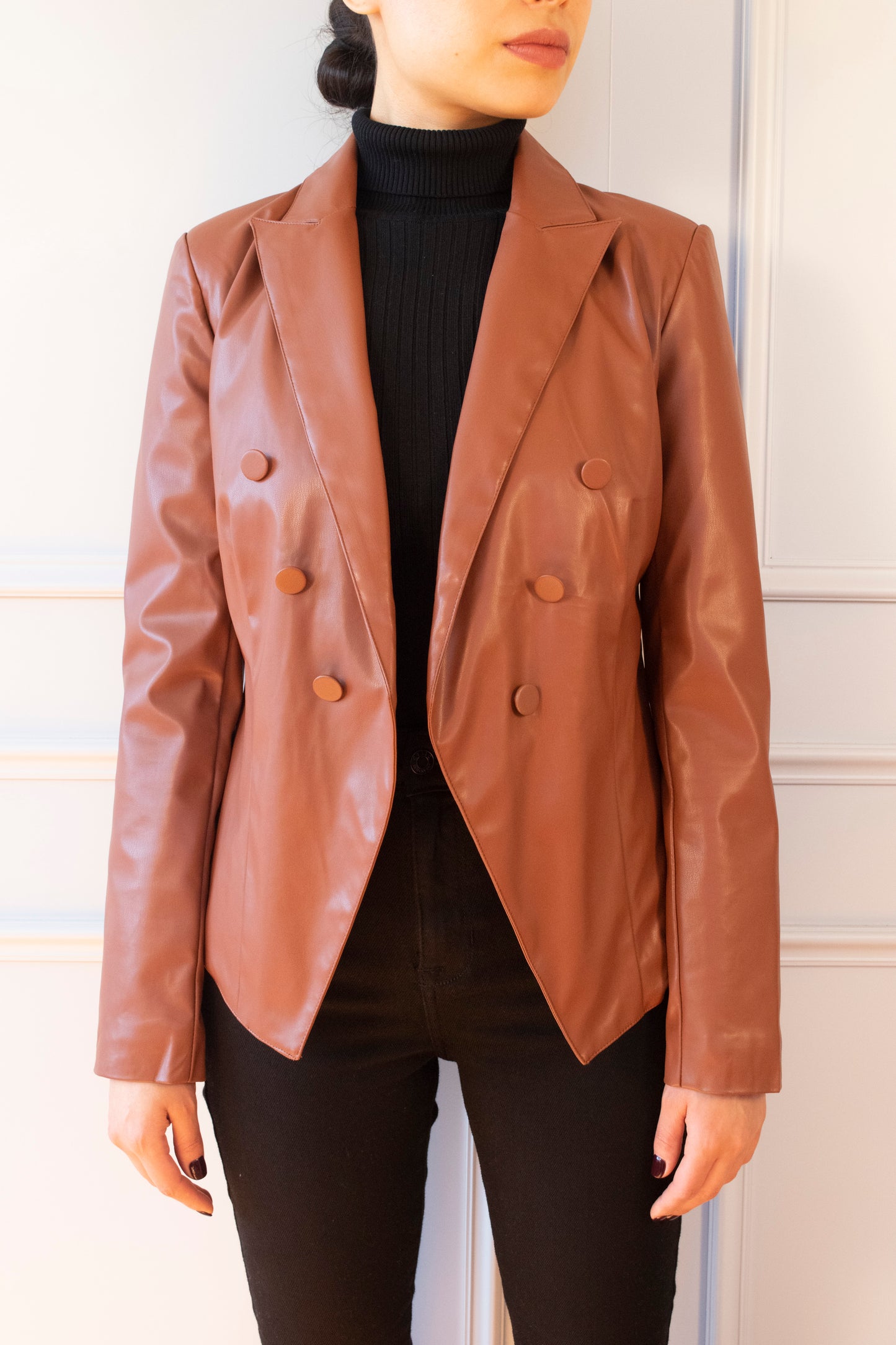 BLAZER PREMIUM EFECTO PIEL