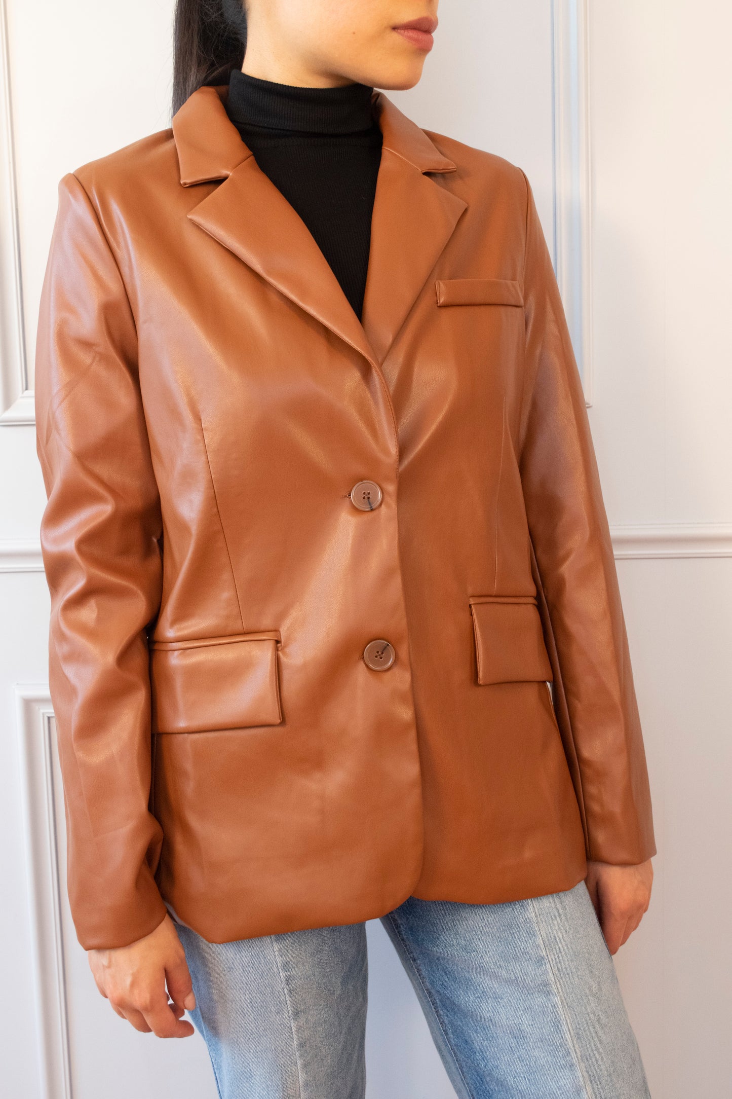 BLAZER EFECTO PIEL