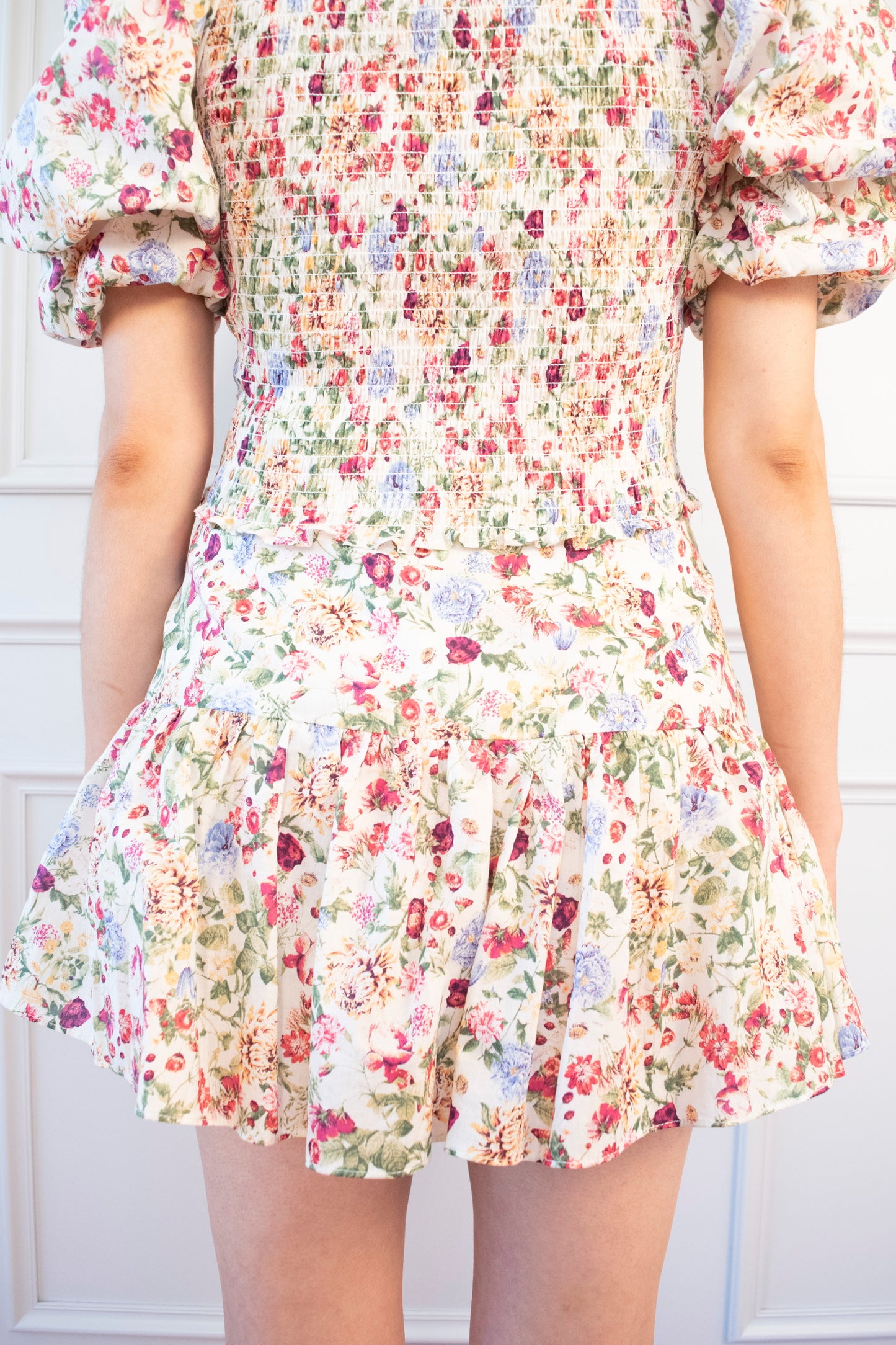 FALDA SHORT PREMIUM FLORES