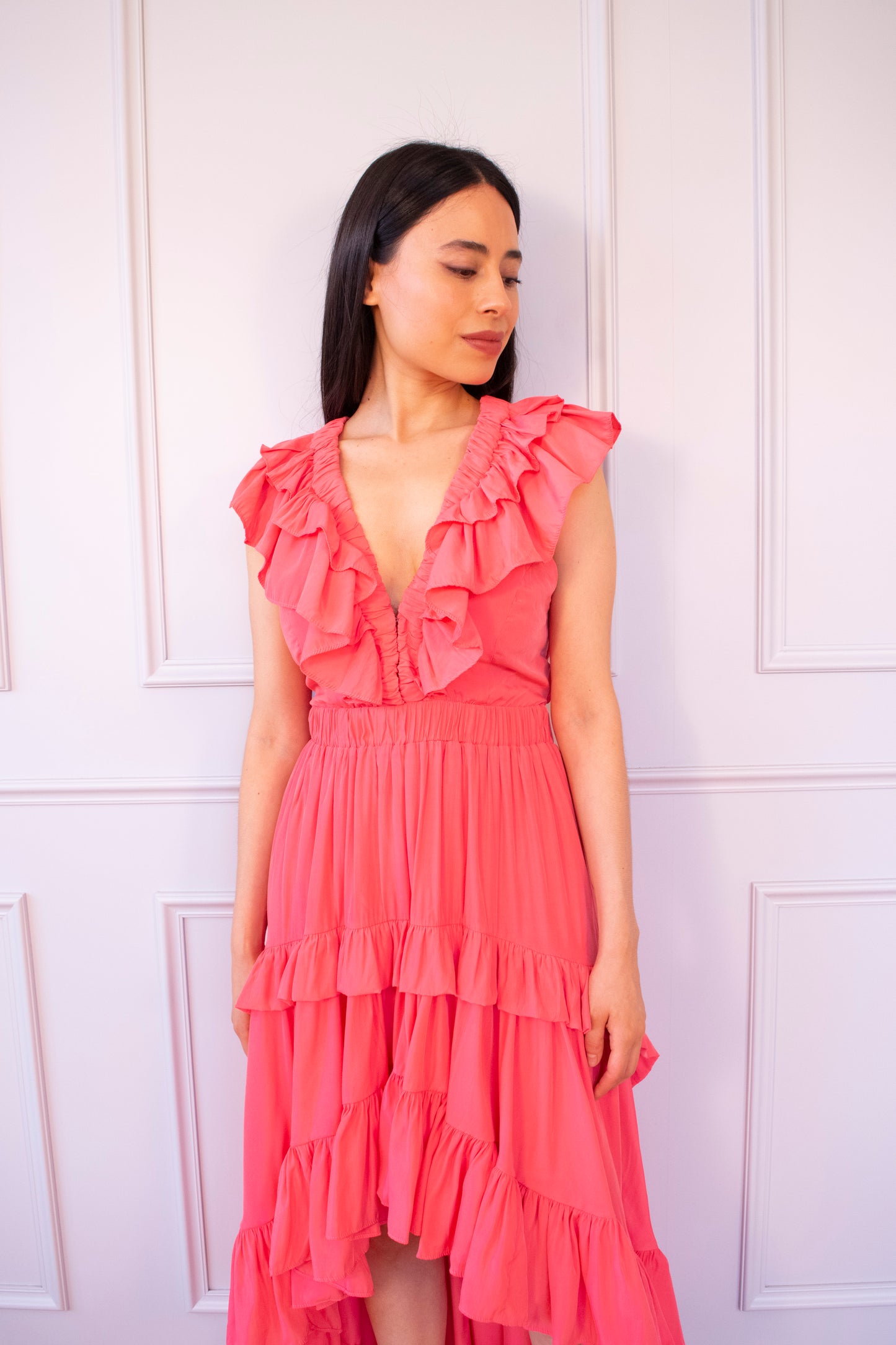 VESTIDO PREMIUM VOLANTE
