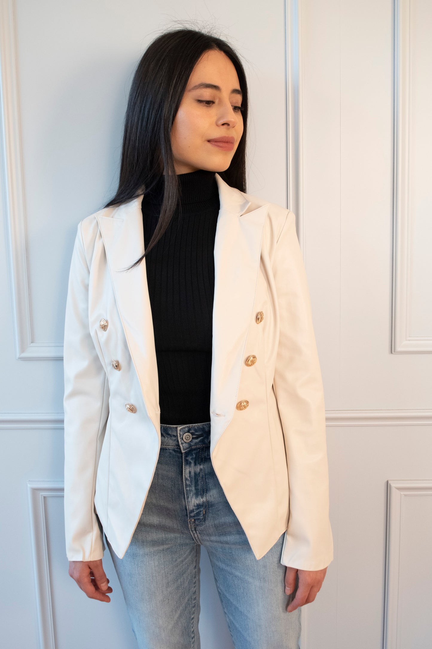 BLAZER PREMIUM EFECTO PIEL