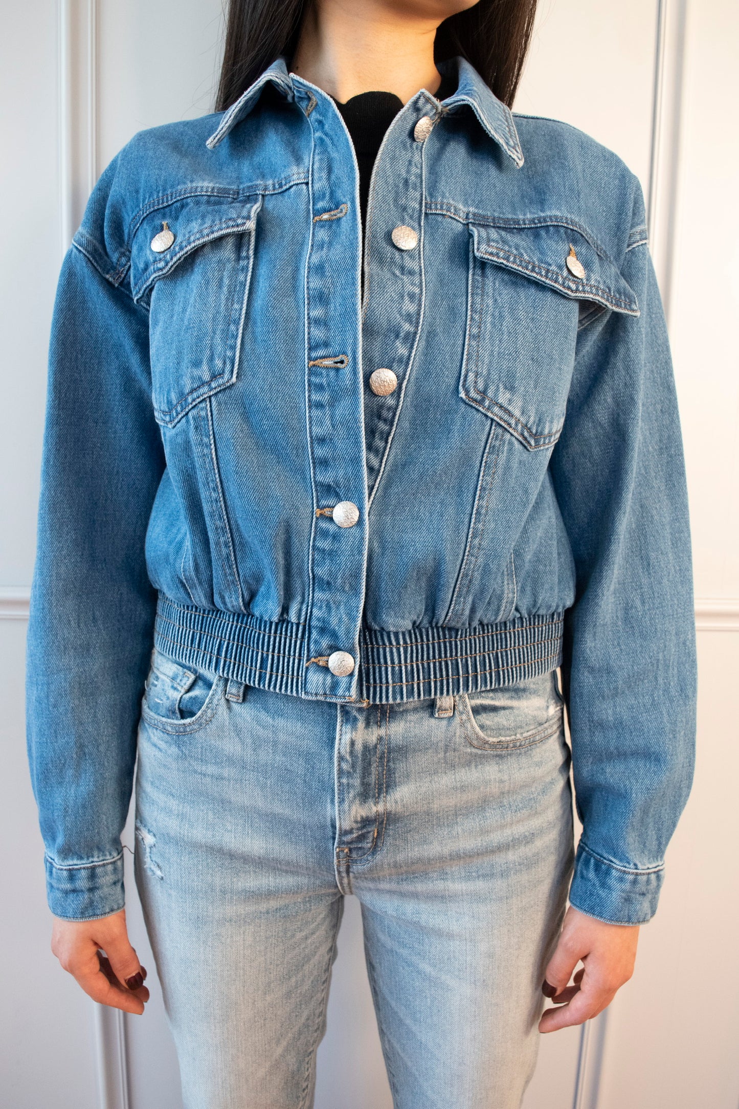 CHAMARRA BOMBER DENIM