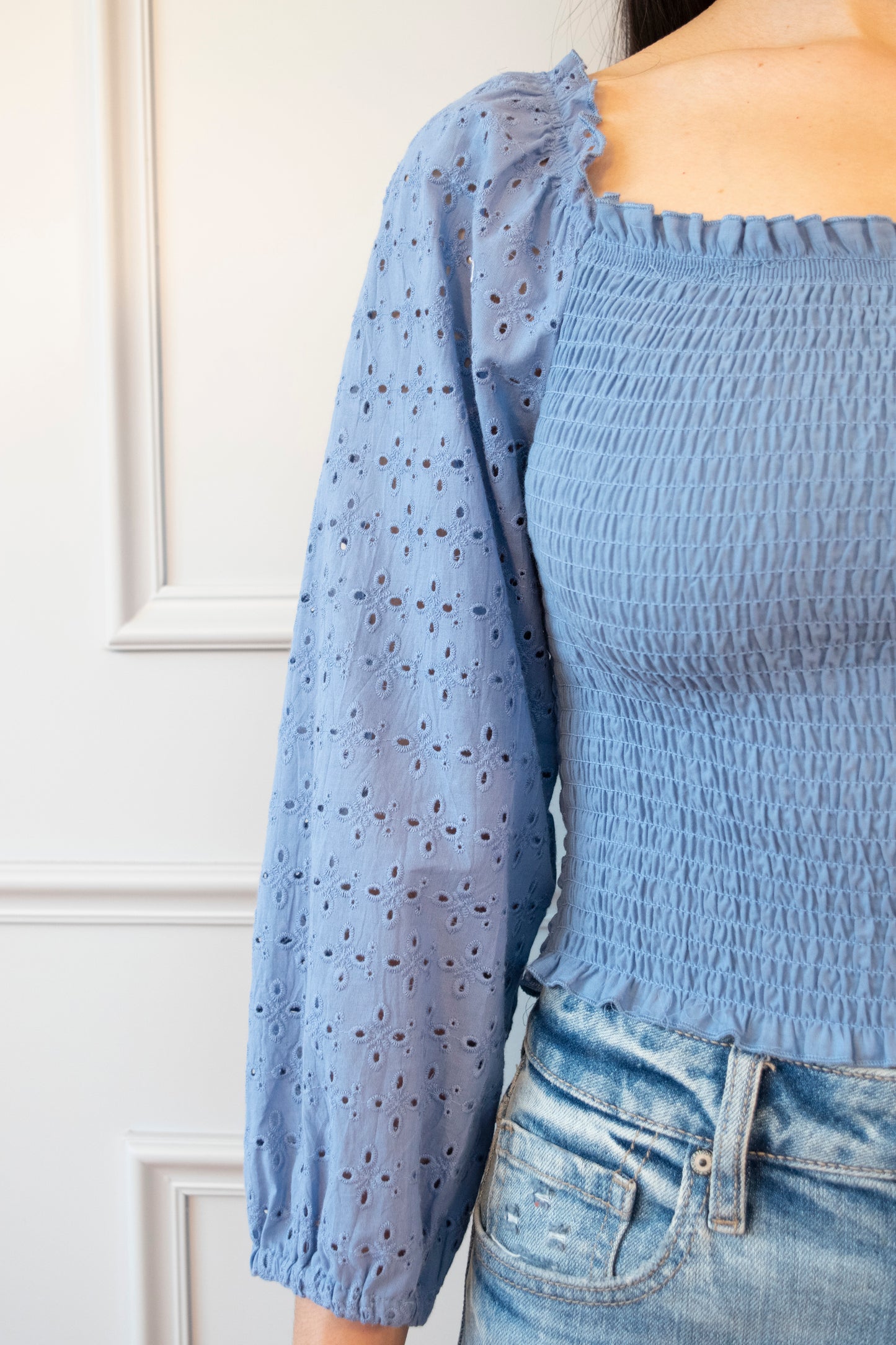 BLUSA ELASTICO ALGODÓN