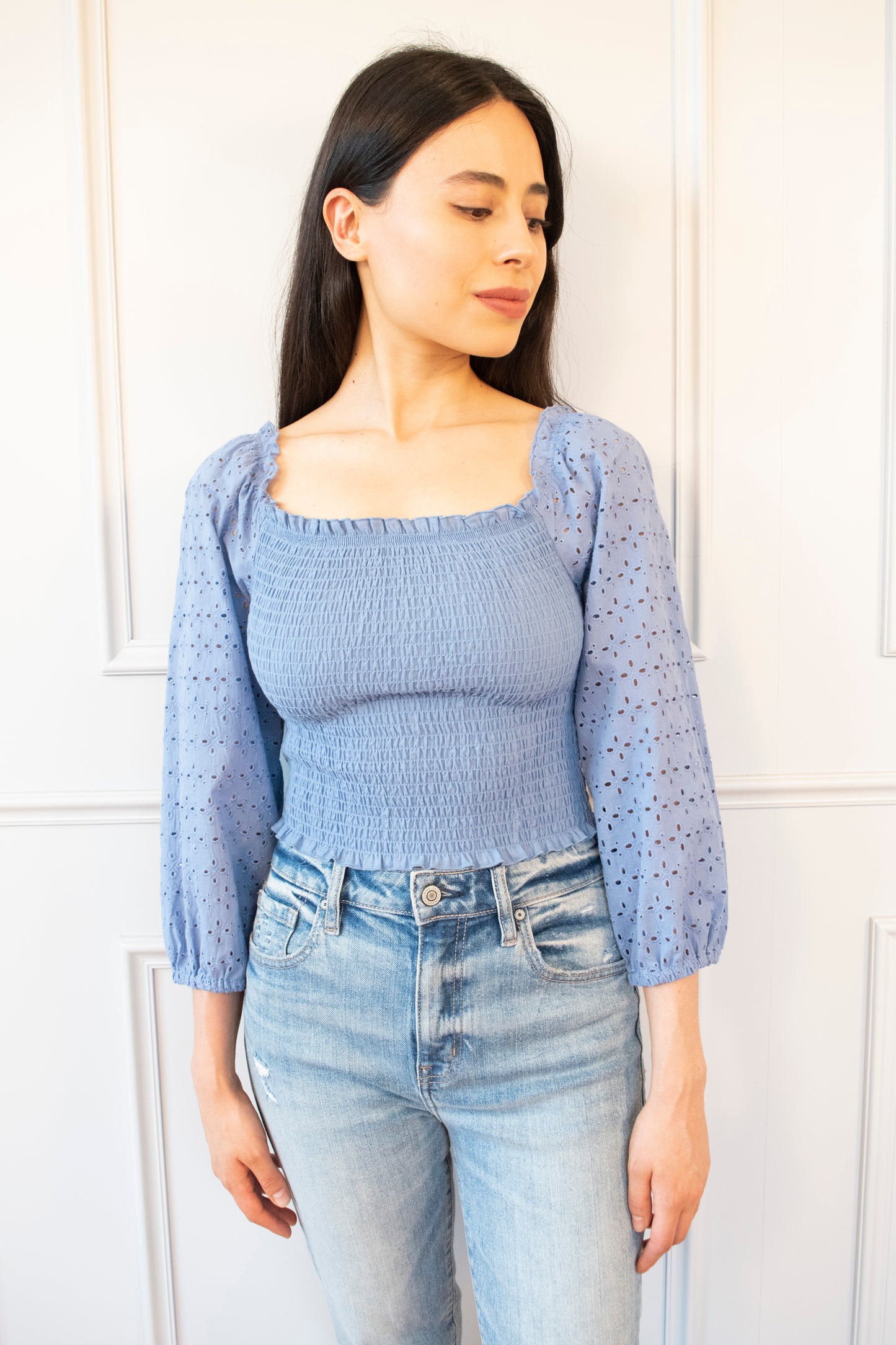 BLUSA ELASTICO ALGODÓN